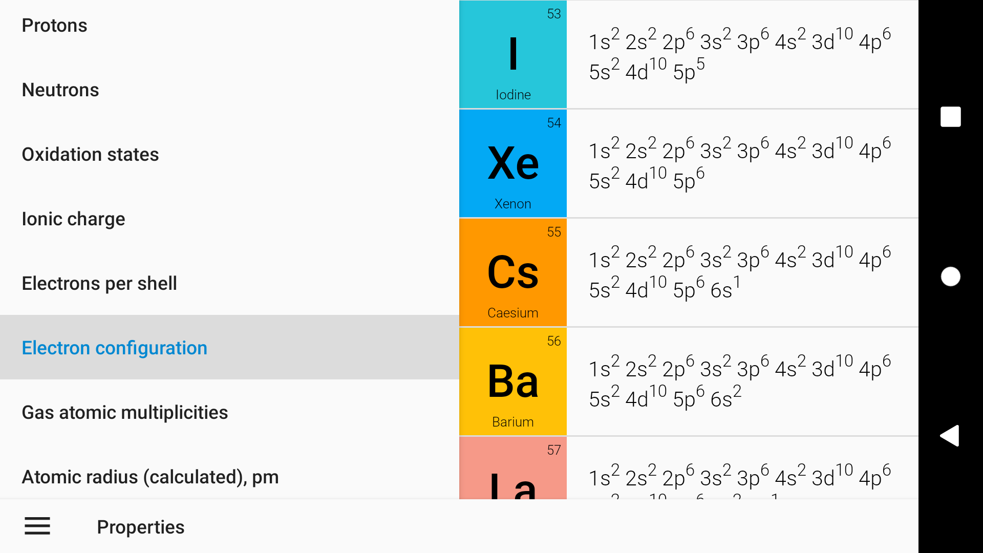 اسکرین شات 2 برنامه Periodic Table 2025. Chemistry