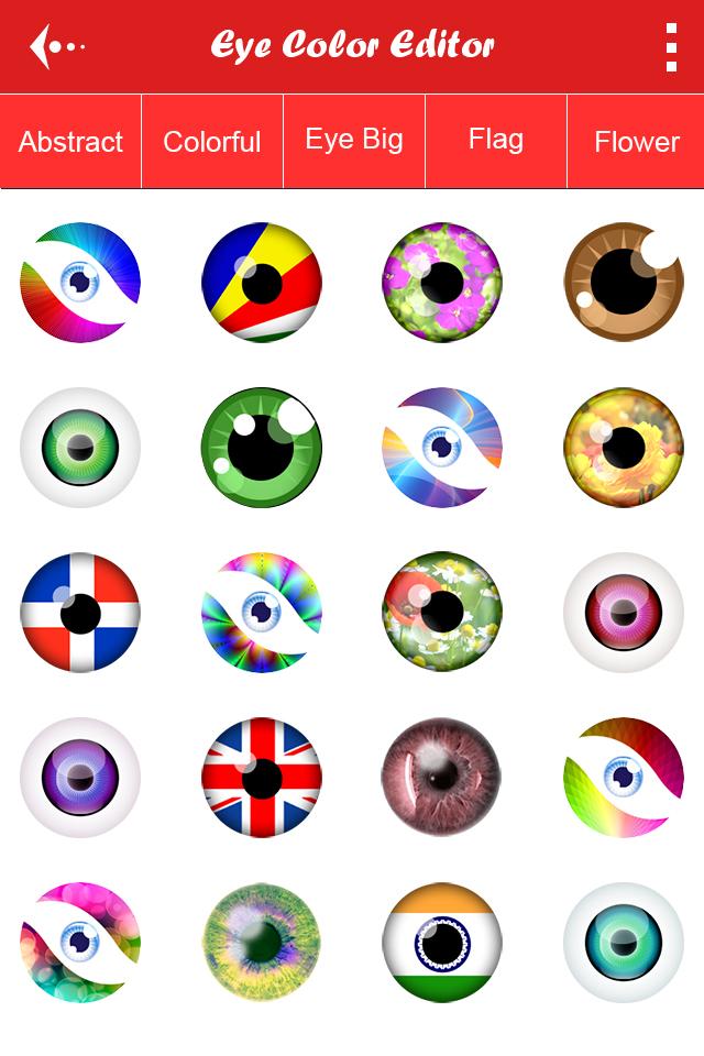 اسکرین شات 5 برنامه Eye Color Changer