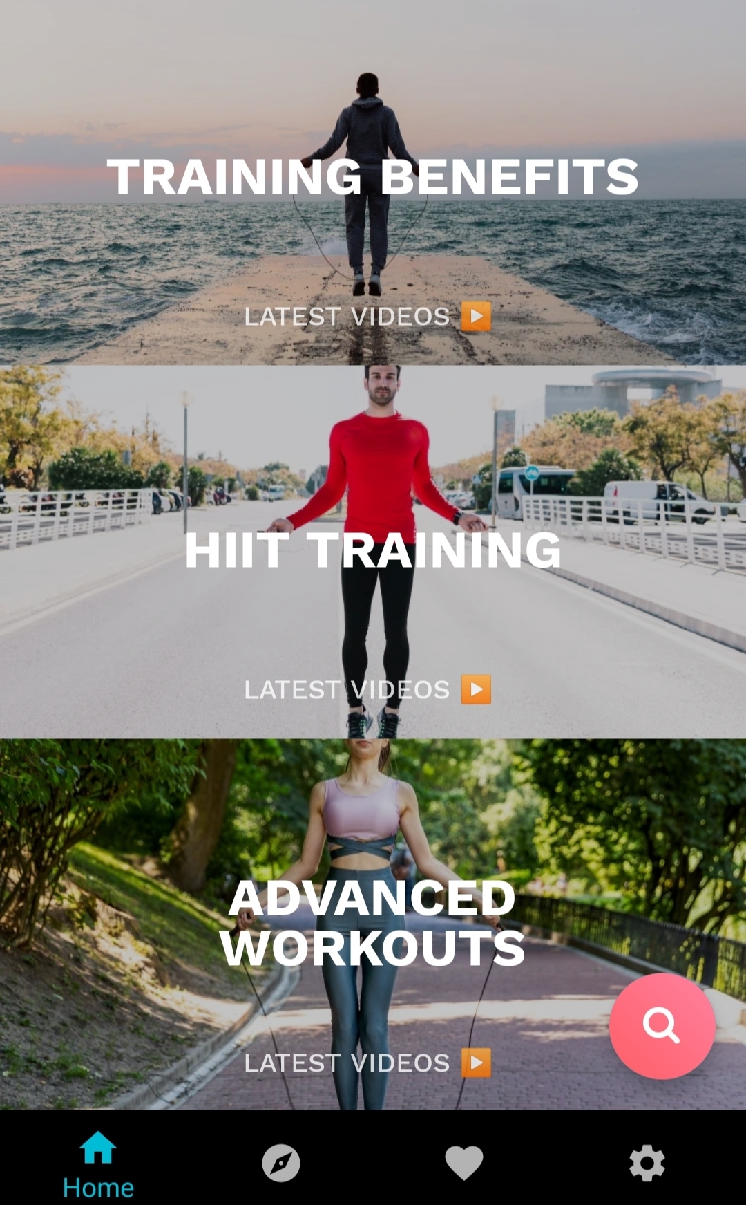 اسکرین شات 1 برنامه Jump Rope Training App