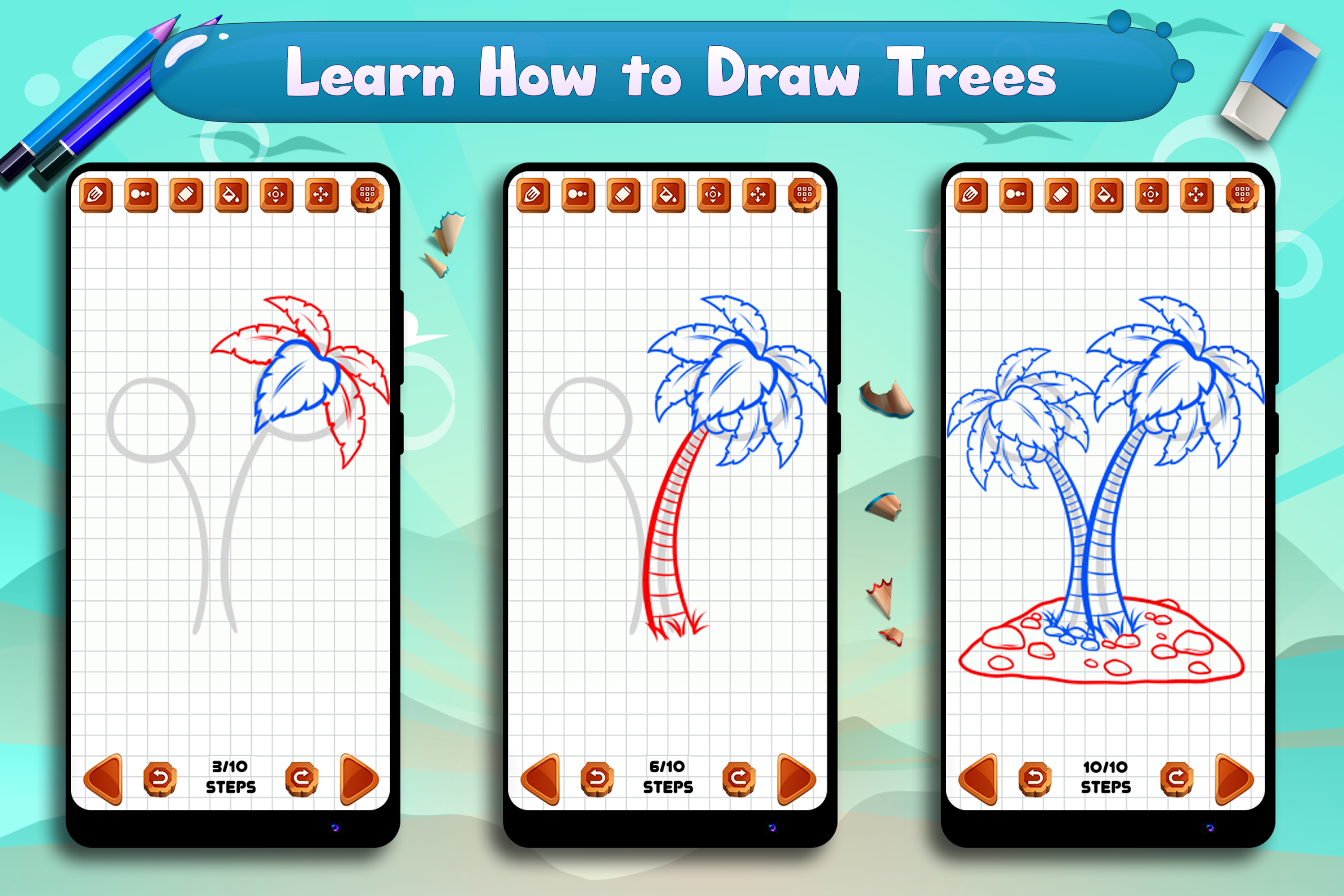 اسکرین شات 8 برنامه Learn to Draw Trees