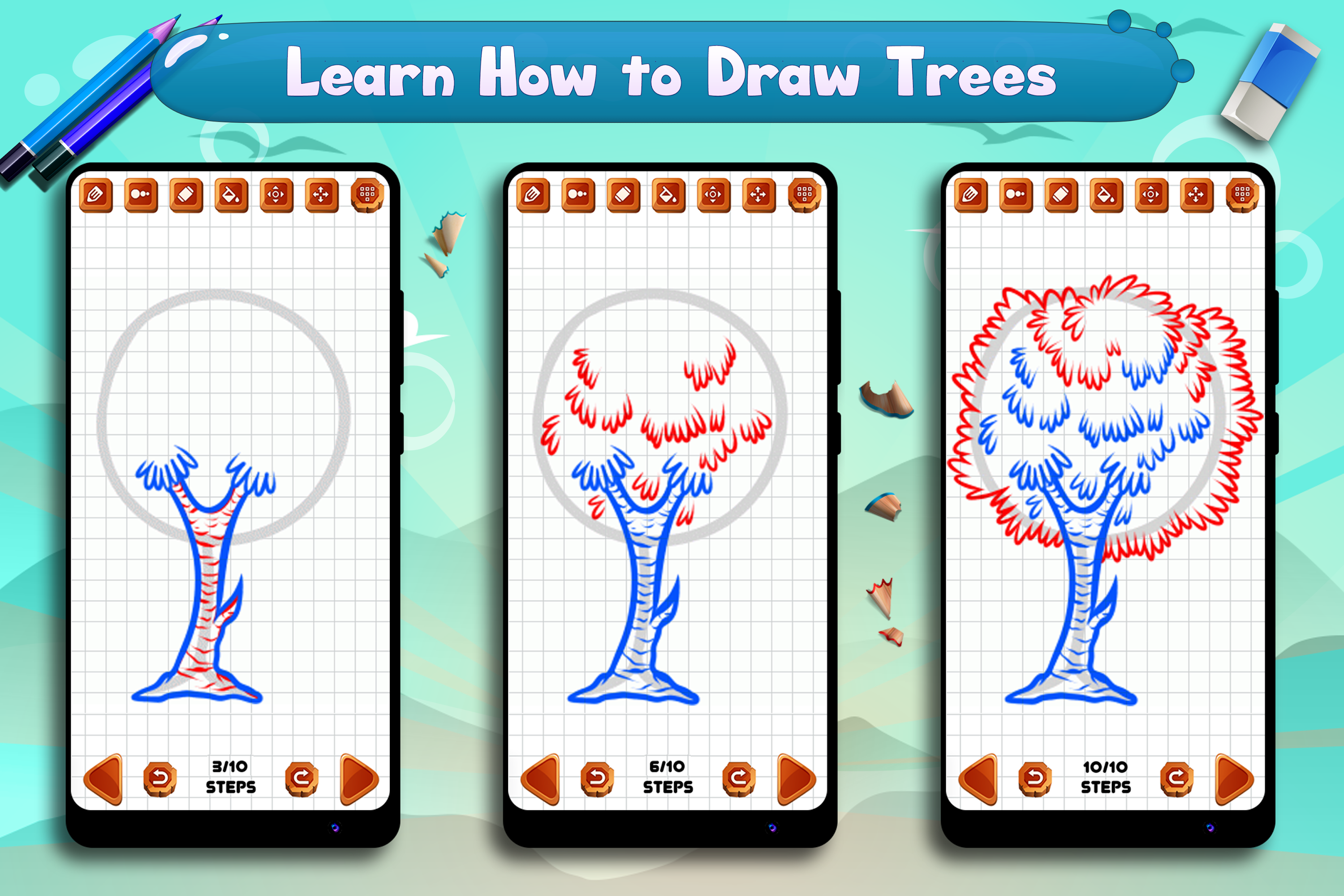 اسکرین شات 6 برنامه Learn to Draw Trees