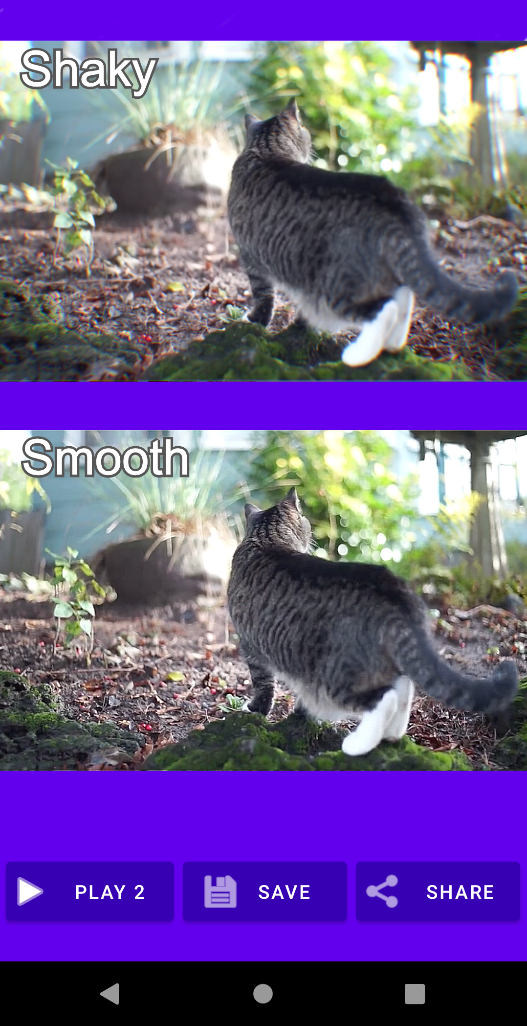 اسکرین شات 2 برنامه Shaky Video Stabilizer