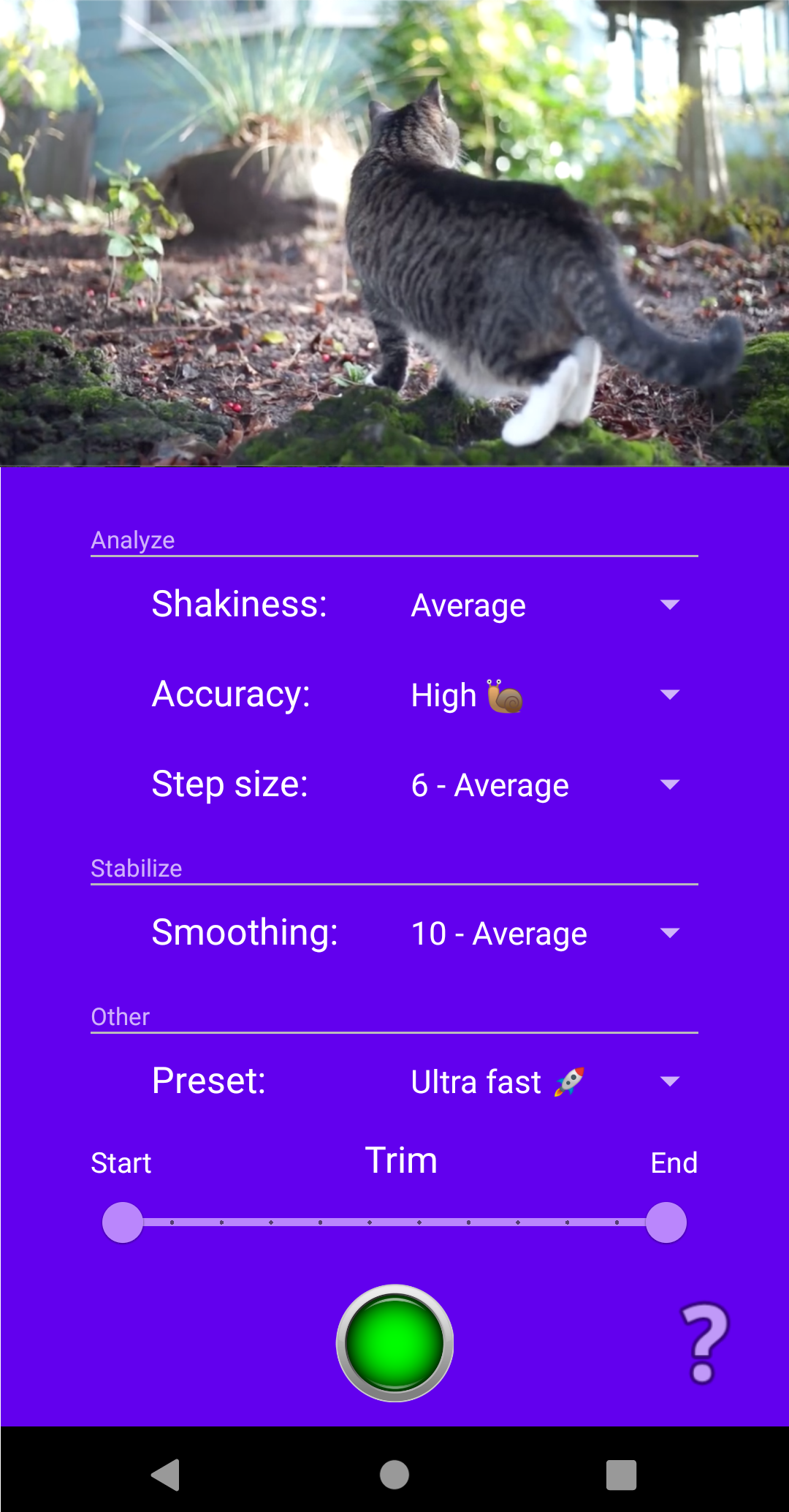 اسکرین شات 1 برنامه Shaky Video Stabilizer