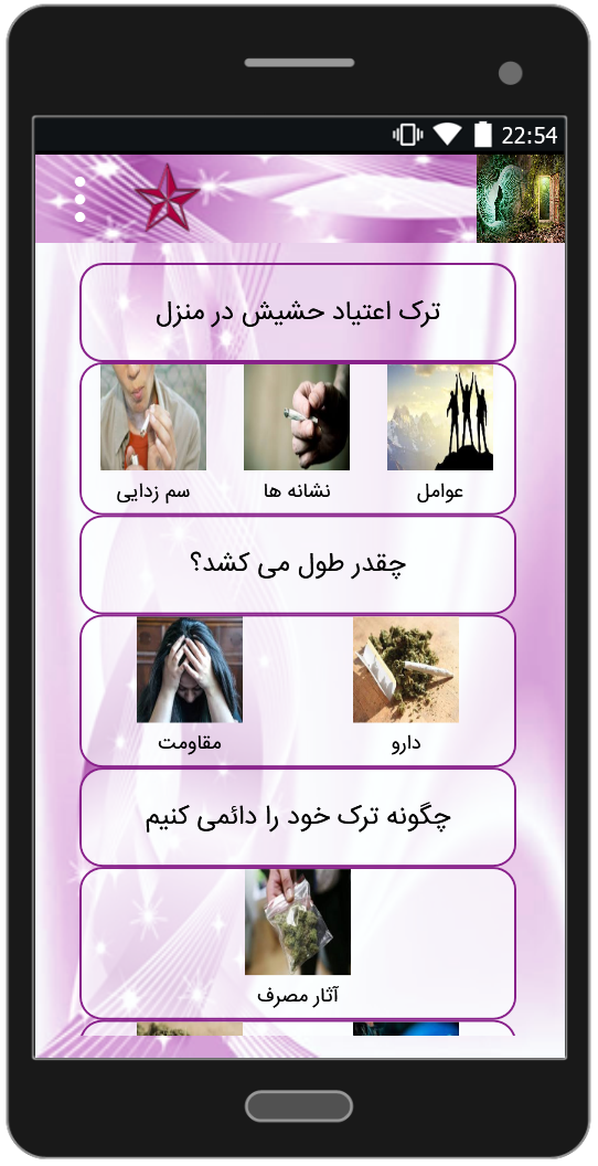 اسکرین شات 3 برنامه ترک مواد توهم زا(صنعتی)