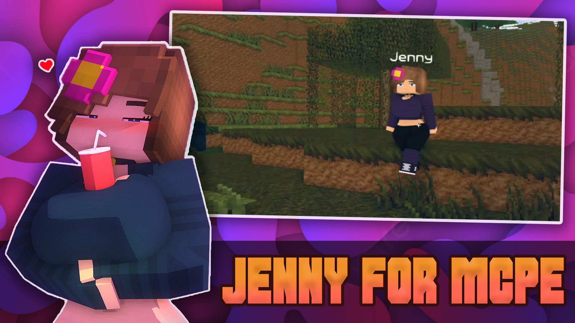 اسکرین شات 2 برنامه Jenny Mod Minecraft Girl Mods