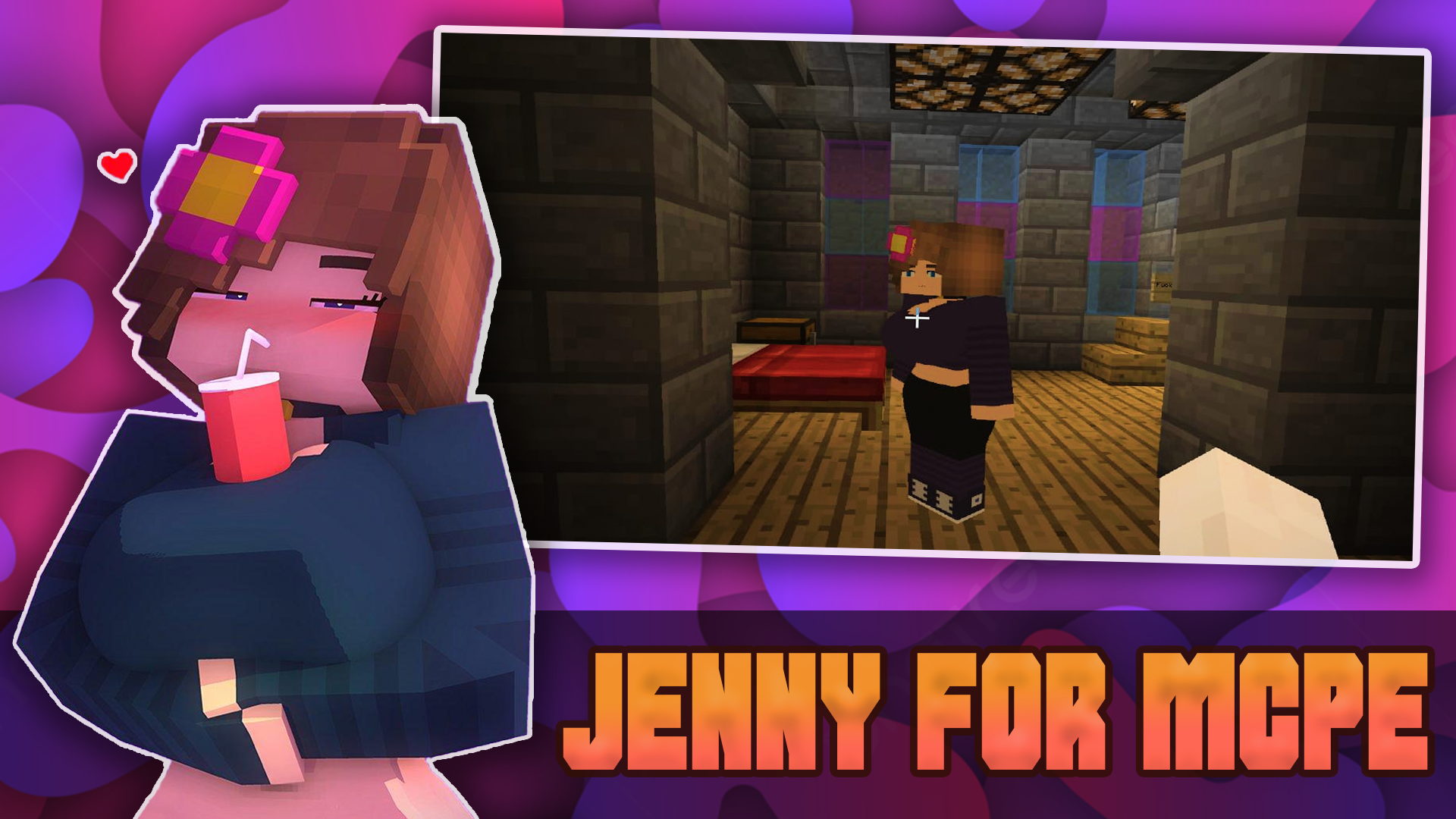 اسکرین شات 4 برنامه Jenny Mod Minecraft Girl Mods