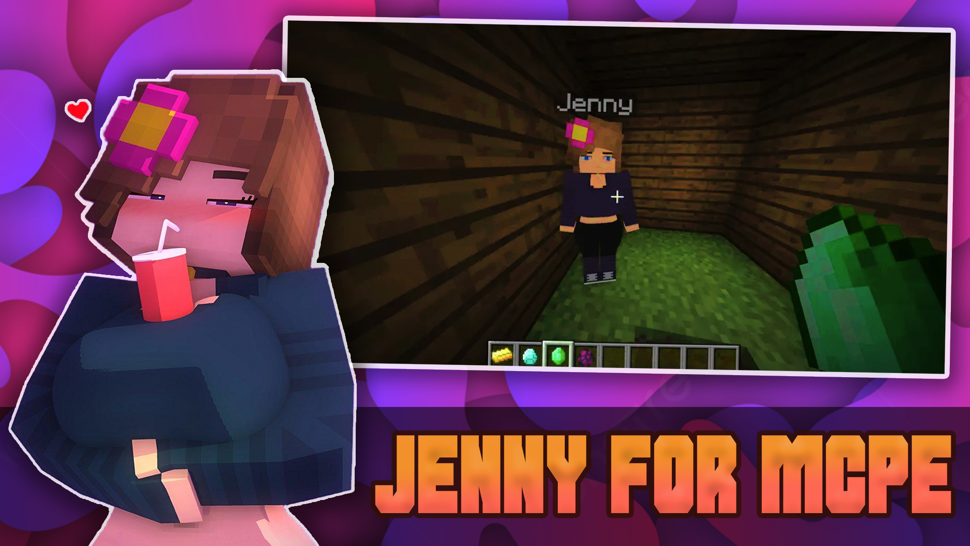 اسکرین شات 3 برنامه Jenny Mod Minecraft Girl Mods