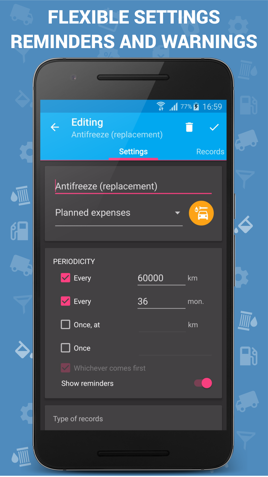 اسکرین شات 8 برنامه Car Expenses Manager