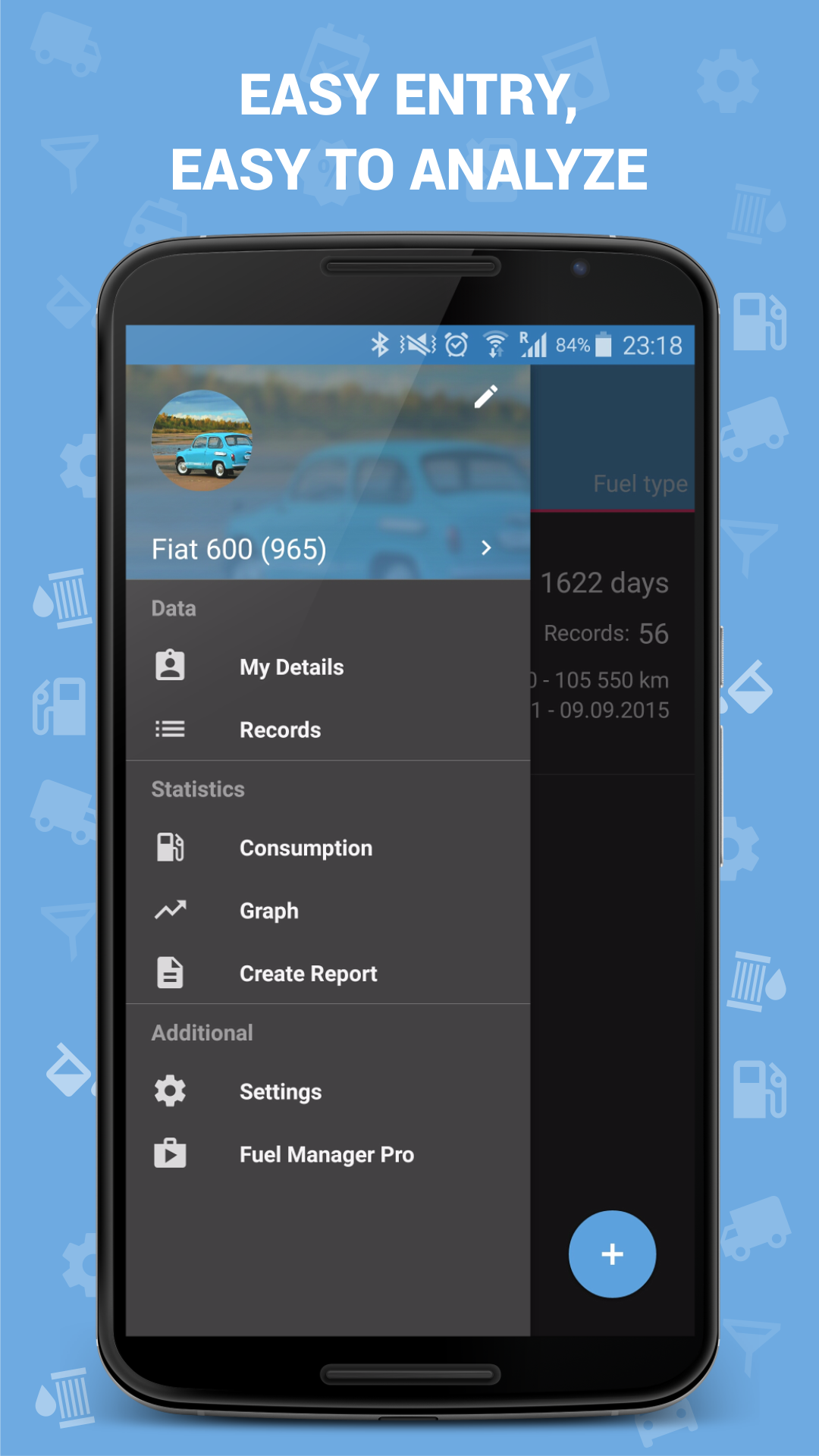 اسکرین شات 3 برنامه Fuel Manager (Consumption)
