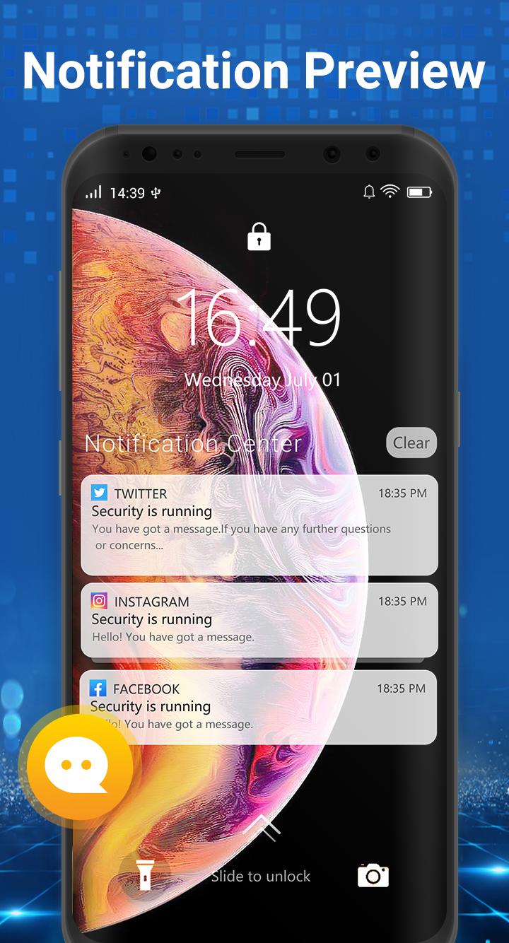 اسکرین شات 2 برنامه Lock Screen - Keypad Passcode