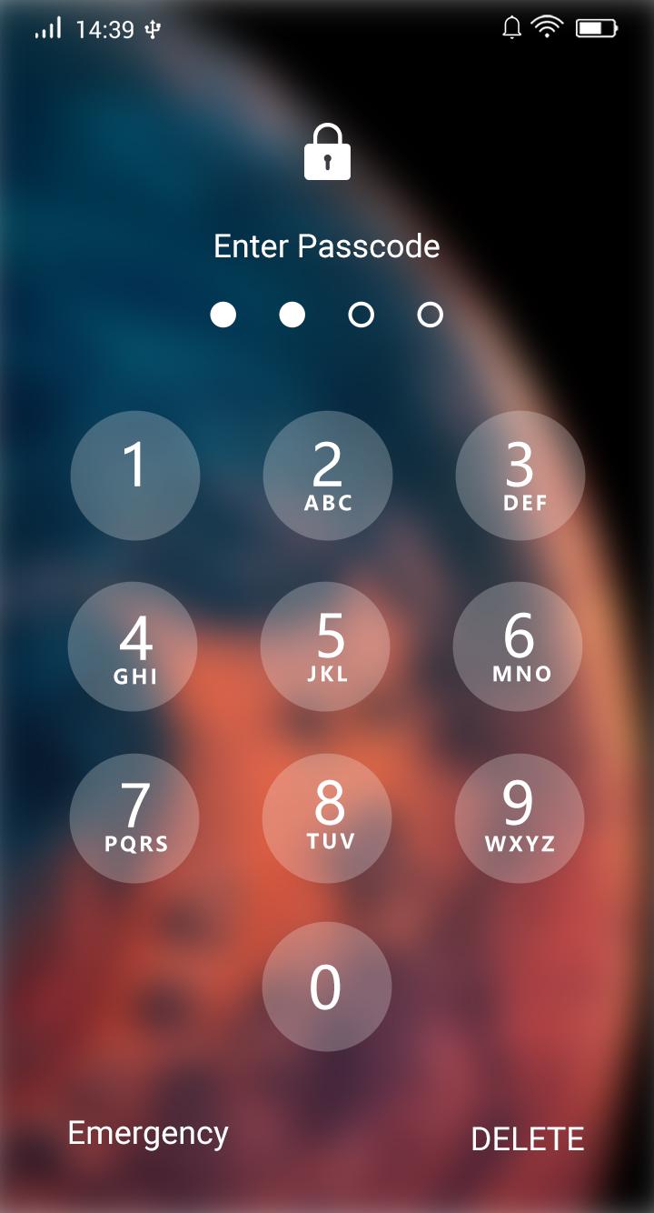 اسکرین شات 4 برنامه Lock Screen - Keypad Passcode