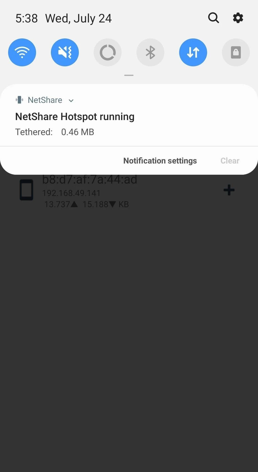 اسکرین شات 3 برنامه NetShare - no-root-tethering