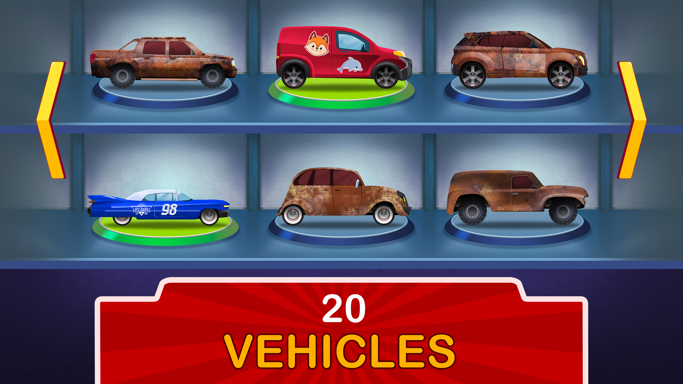 اسکرین شات 3 بازی Kids Garage: Car & truck games