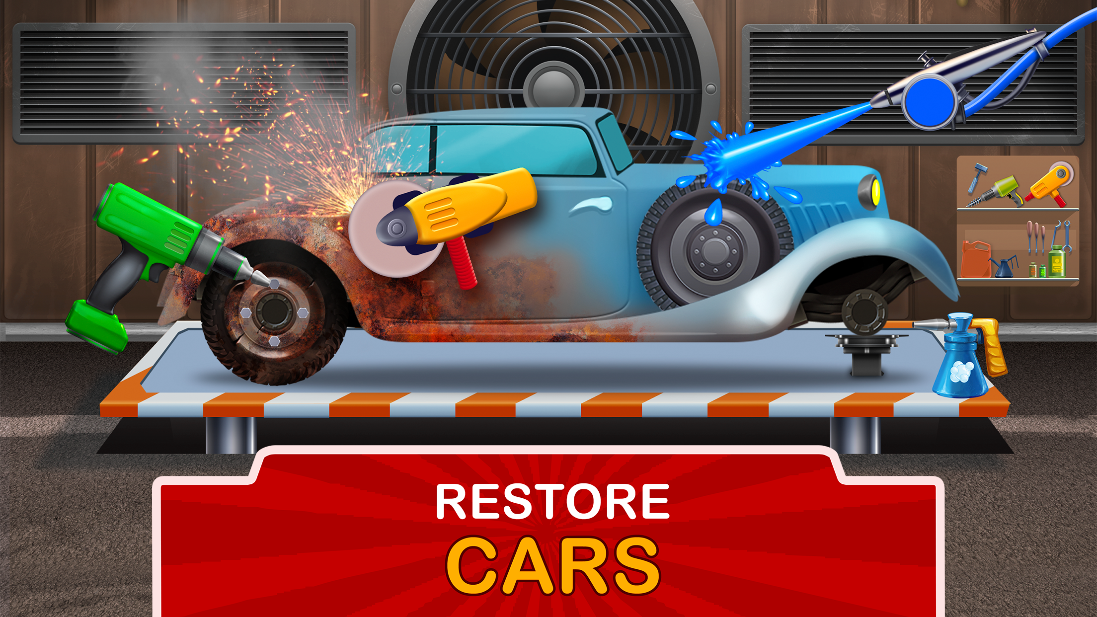 اسکرین شات 1 بازی Kids Garage: Car & truck games