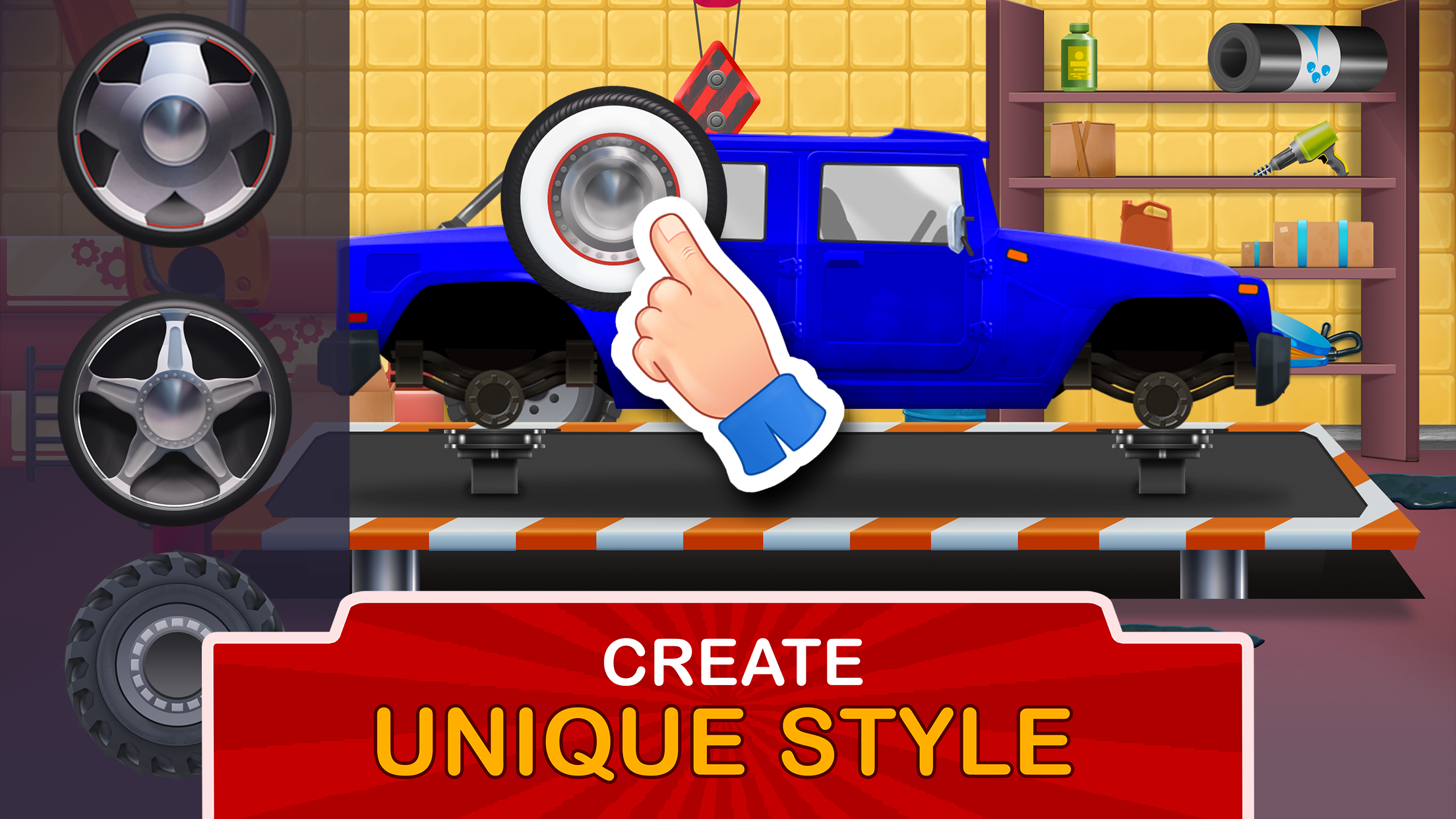 اسکرین شات 5 بازی Kids Garage: Car & truck games