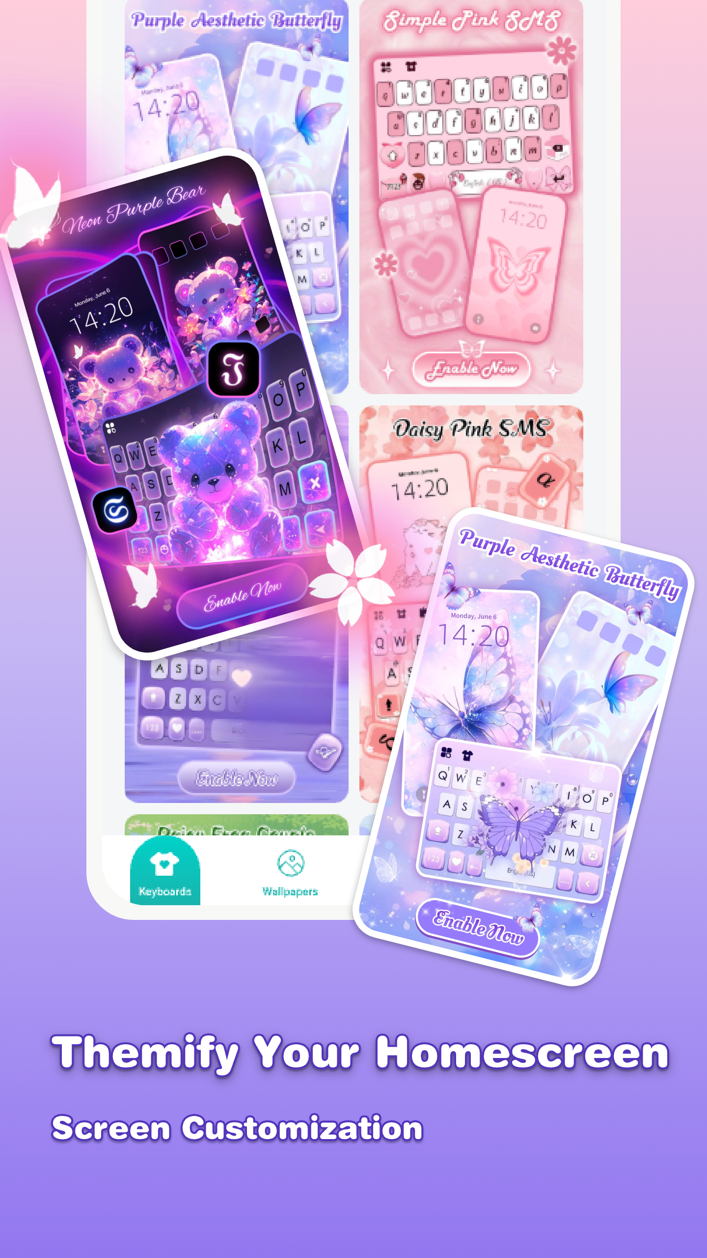 اسکرین شات 2 برنامه Kika Keyboard - Emoji Keyboard