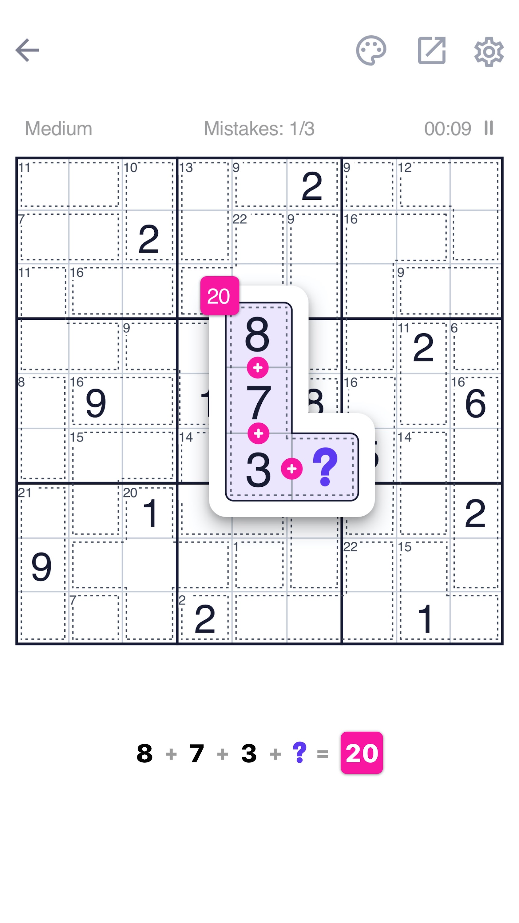 اسکرین شات 4 بازی Killer Sudoku - Sudoku Puzzle