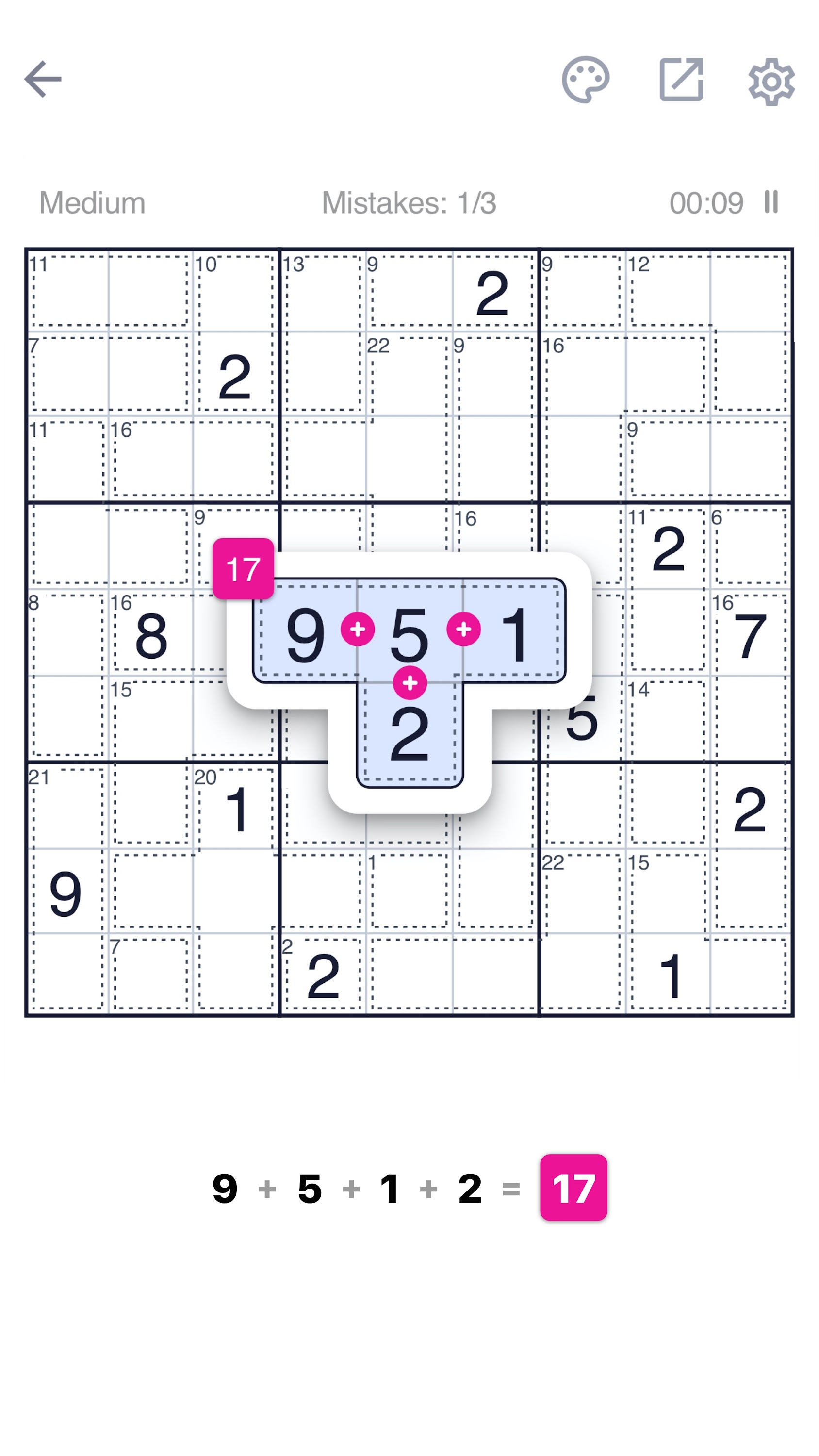 اسکرین شات 1 بازی Killer Sudoku - Sudoku Puzzle