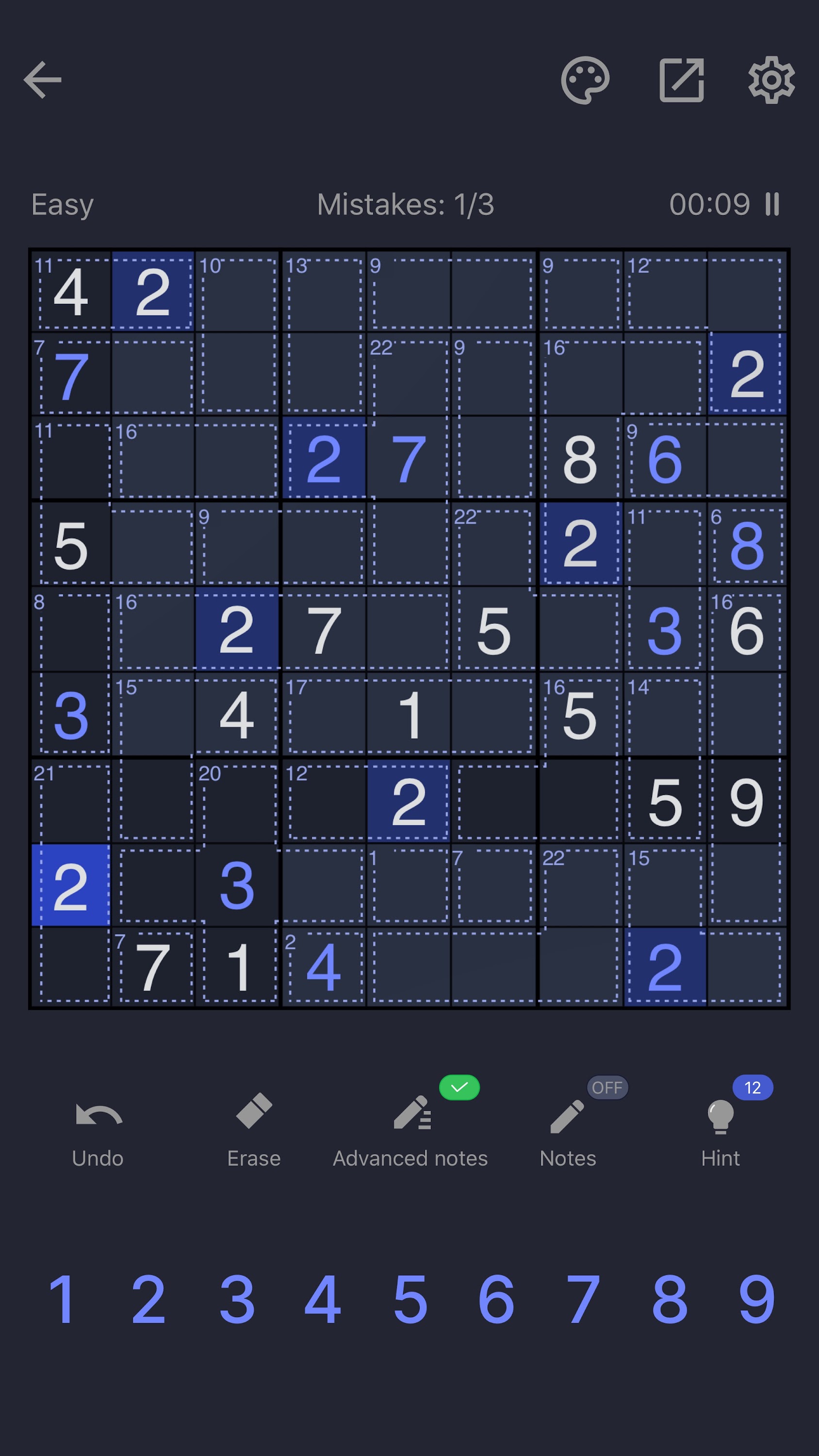 اسکرین شات 8 بازی Killer Sudoku - Sudoku Puzzle