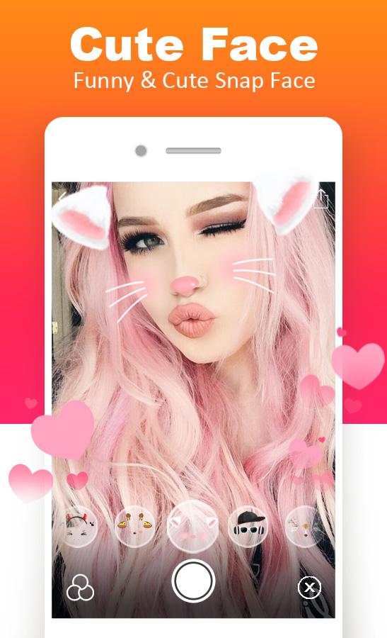 اسکرین شات 2 برنامه Snap Face - Camera Filter