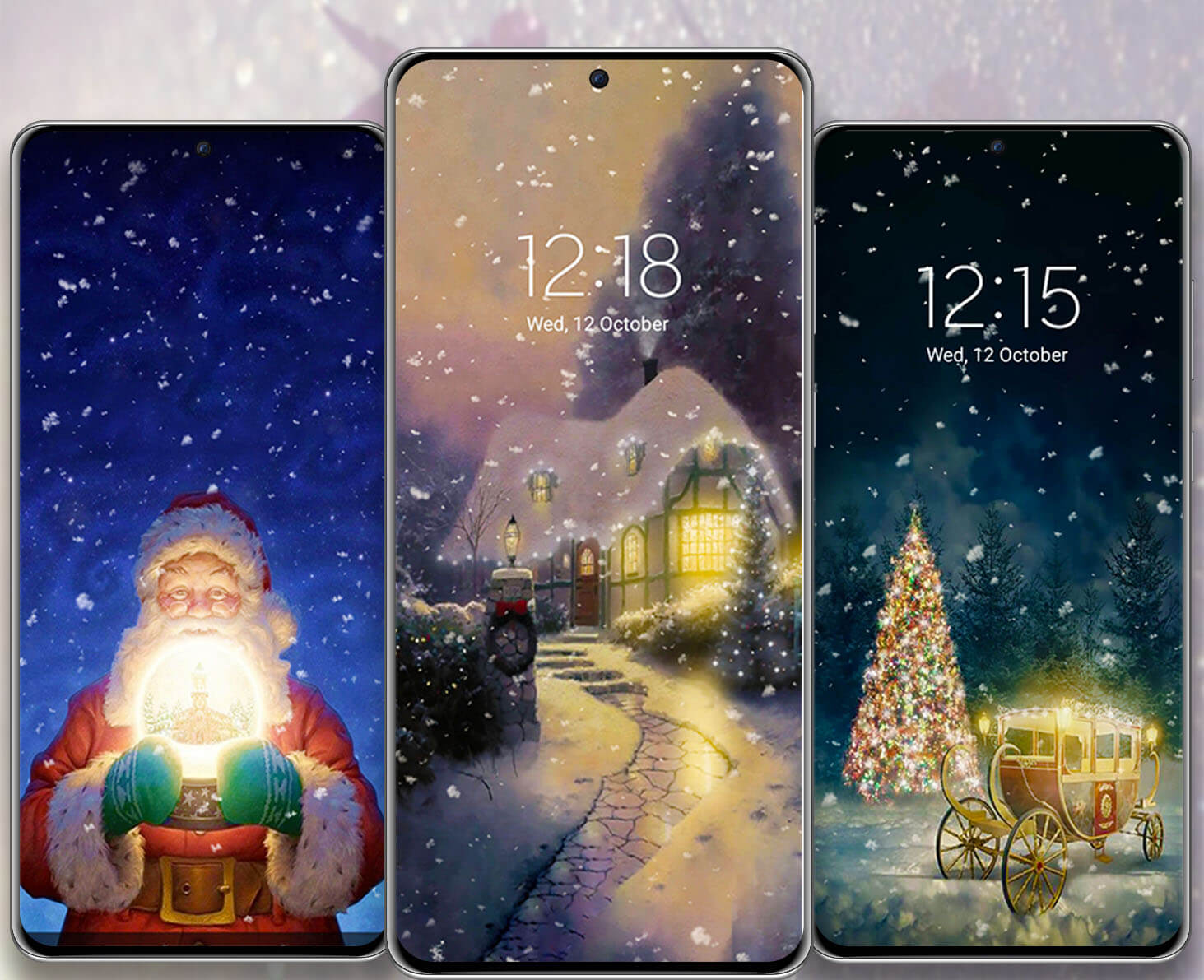 اسکرین شات 7 برنامه Snowfalling Live Wallpapers