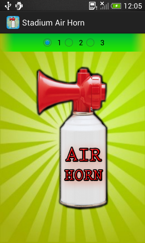 اسکرین شات 1 برنامه Air Horn: Vuvuzela Sounds