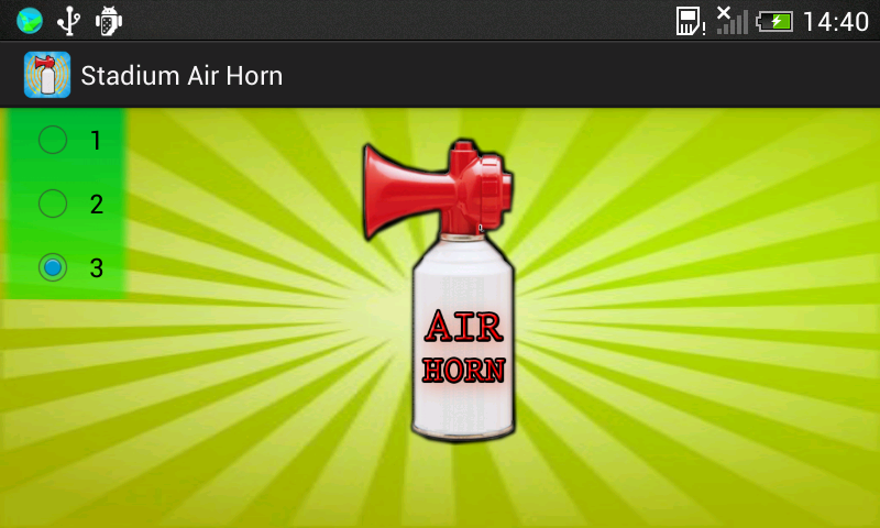 اسکرین شات 2 برنامه Air Horn: Vuvuzela Sounds