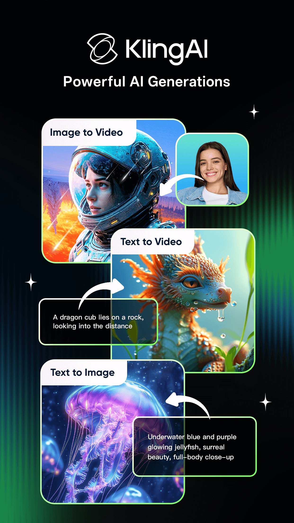 اسکرین شات 1 برنامه Kling AI: AI Image&Video Maker