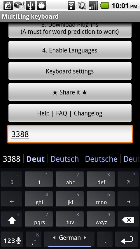 اسکرین شات 3 برنامه German Keyboard plugin