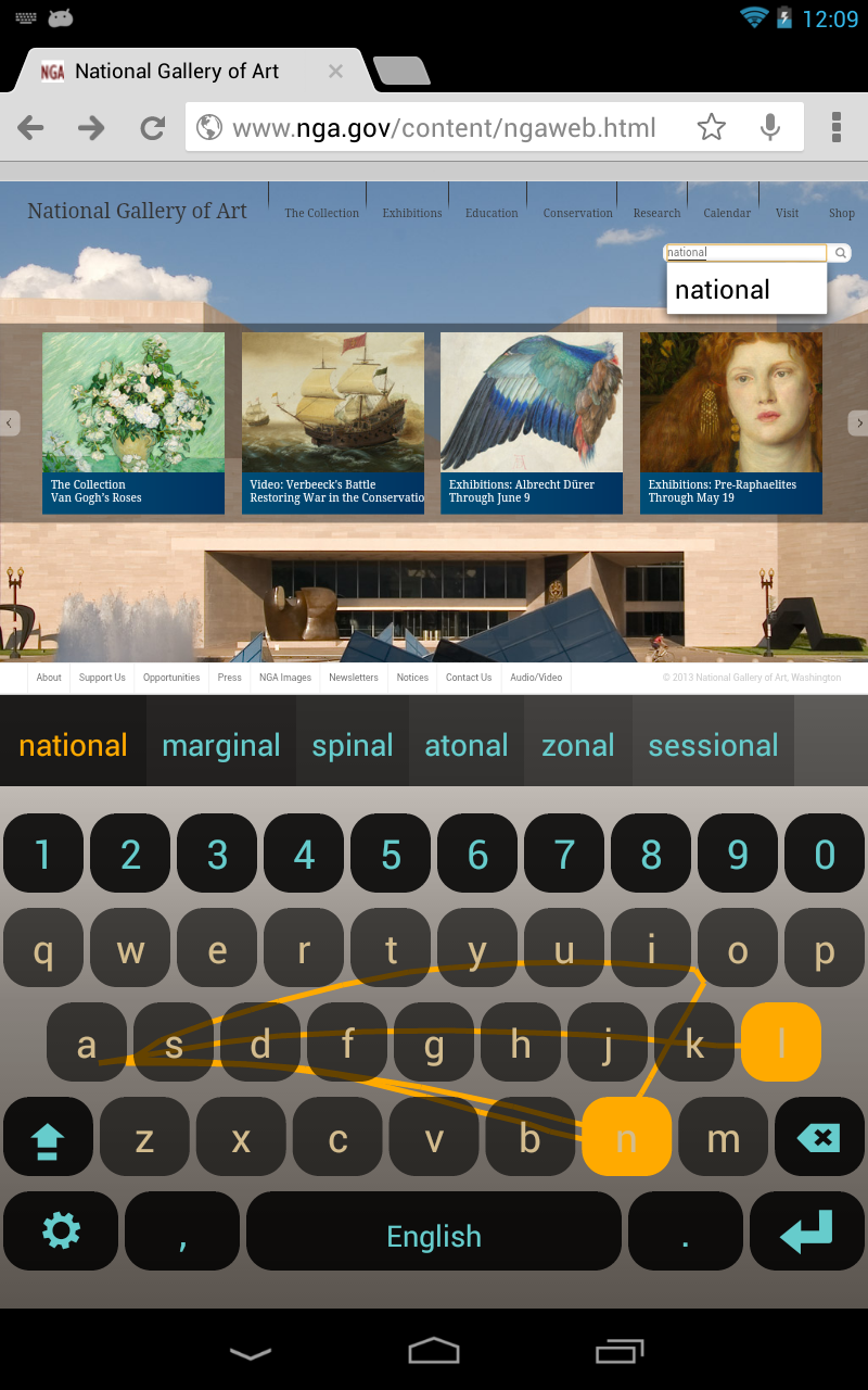 اسکرین شات 1 برنامه English Keyboard Plugin