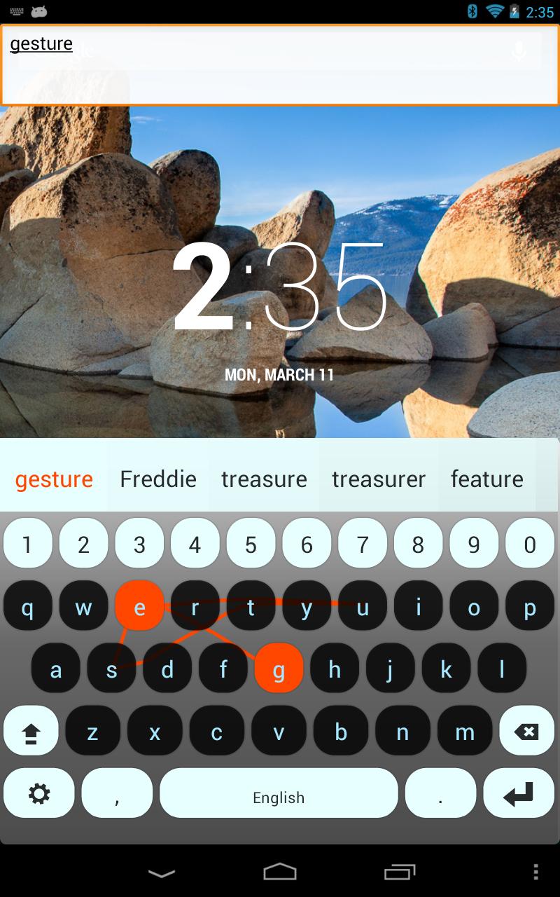 اسکرین شات 4 برنامه English Keyboard Plugin