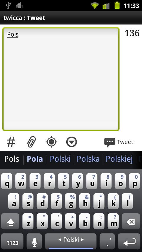اسکرین شات 1 برنامه Polish Keyboard Plugin