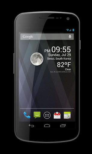 اسکرین شات 3 برنامه Weather Clock Widget