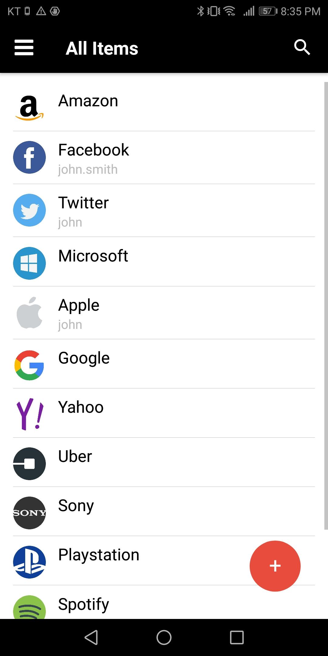 اسکرین شات 5 برنامه Vault - Free Password Manager