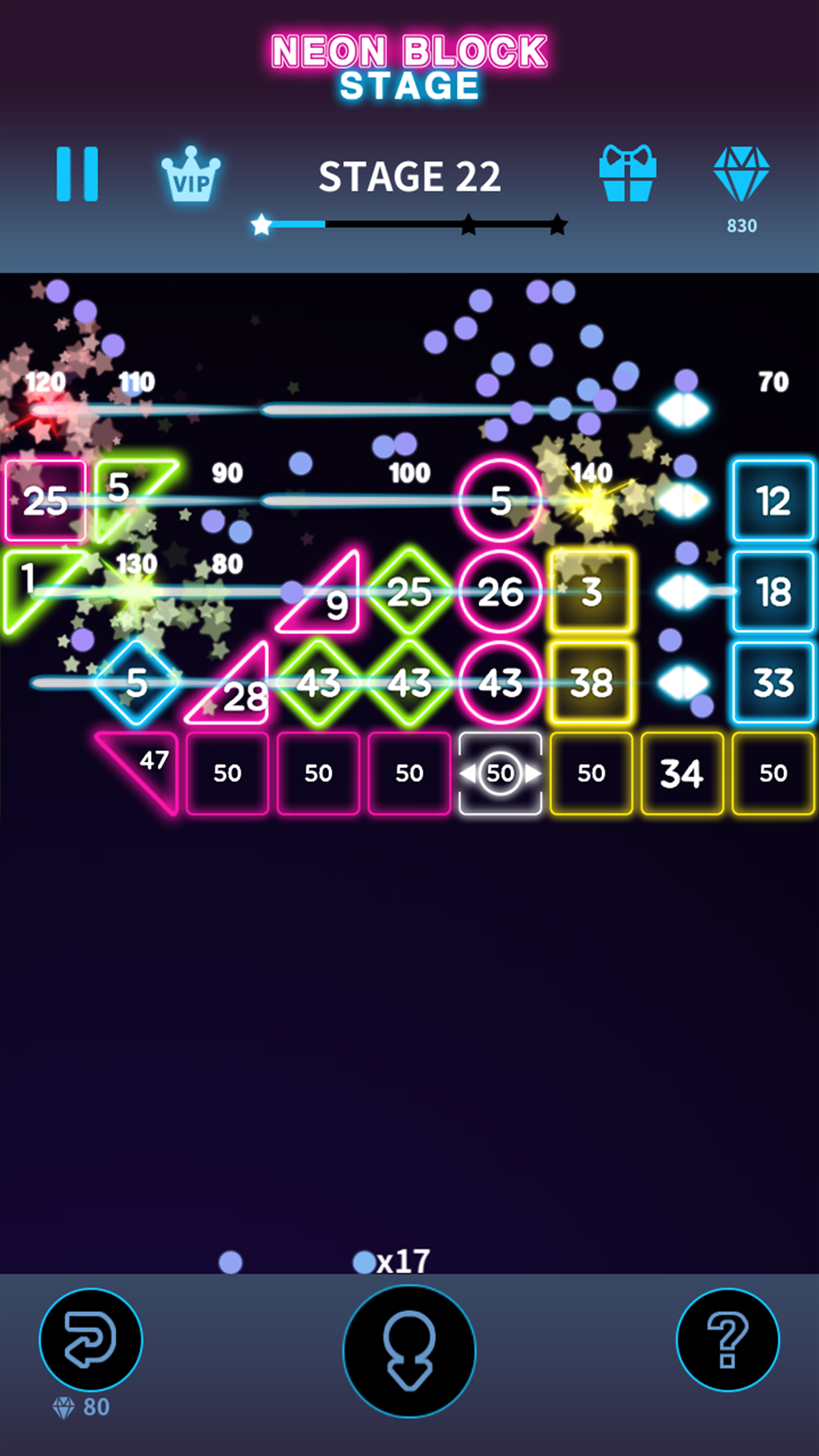 اسکرین شات 4 بازی Bricks Breaker Neon 9