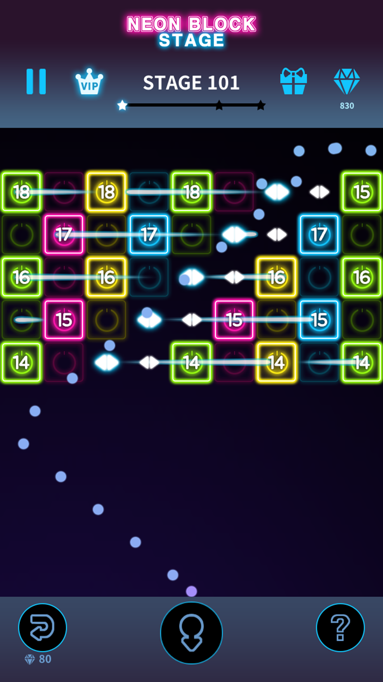 اسکرین شات 6 بازی Bricks Breaker Neon 9
