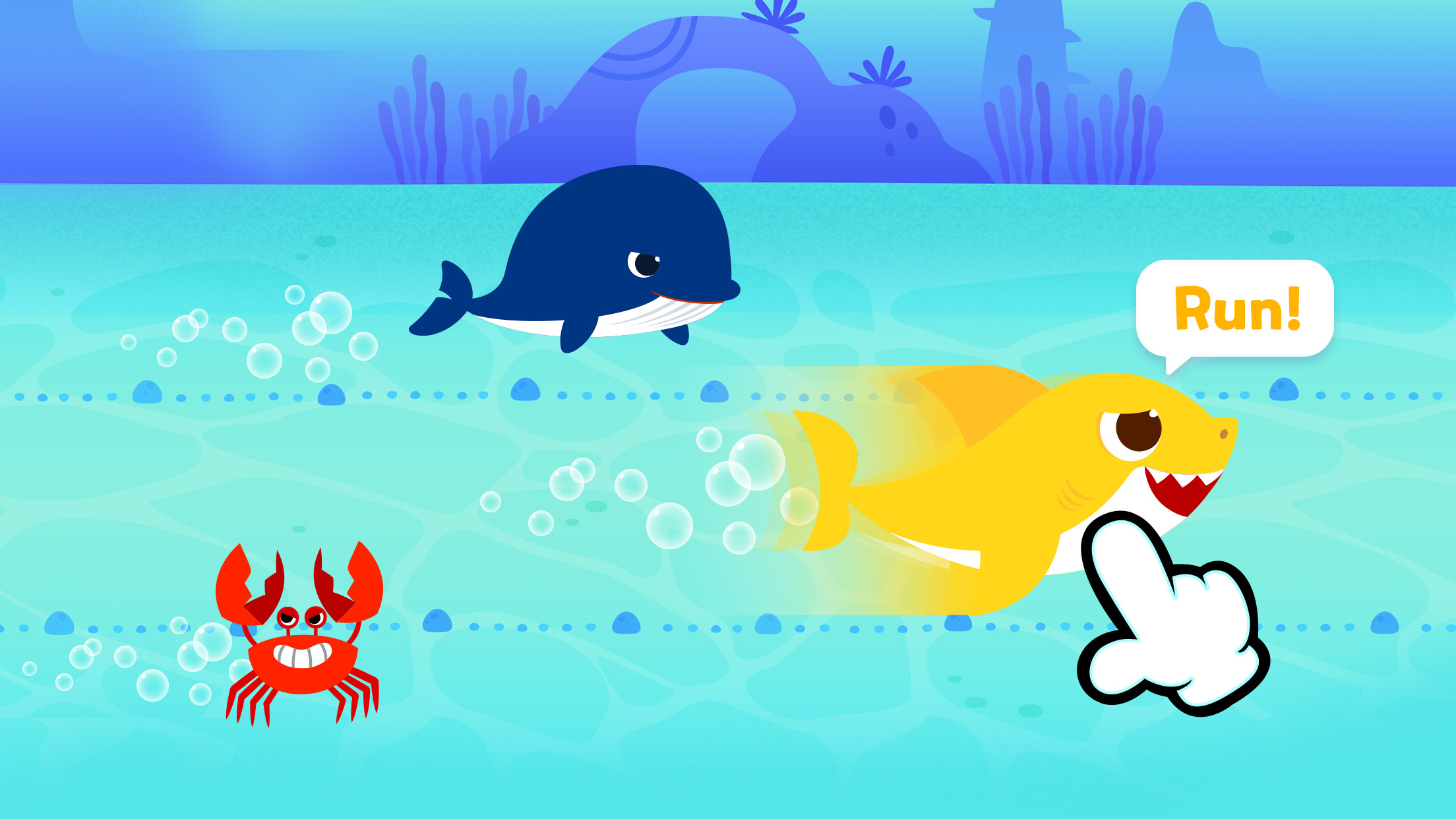 اسکرین شات 2 برنامه Pinkfong Baby Shark: Kid Games
