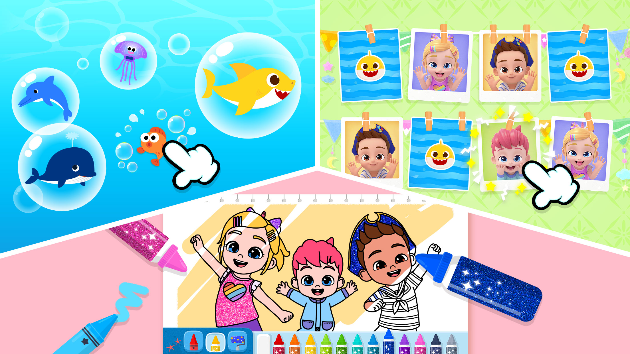 اسکرین شات 5 برنامه Pinkfong Baby Shark: Kid Games
