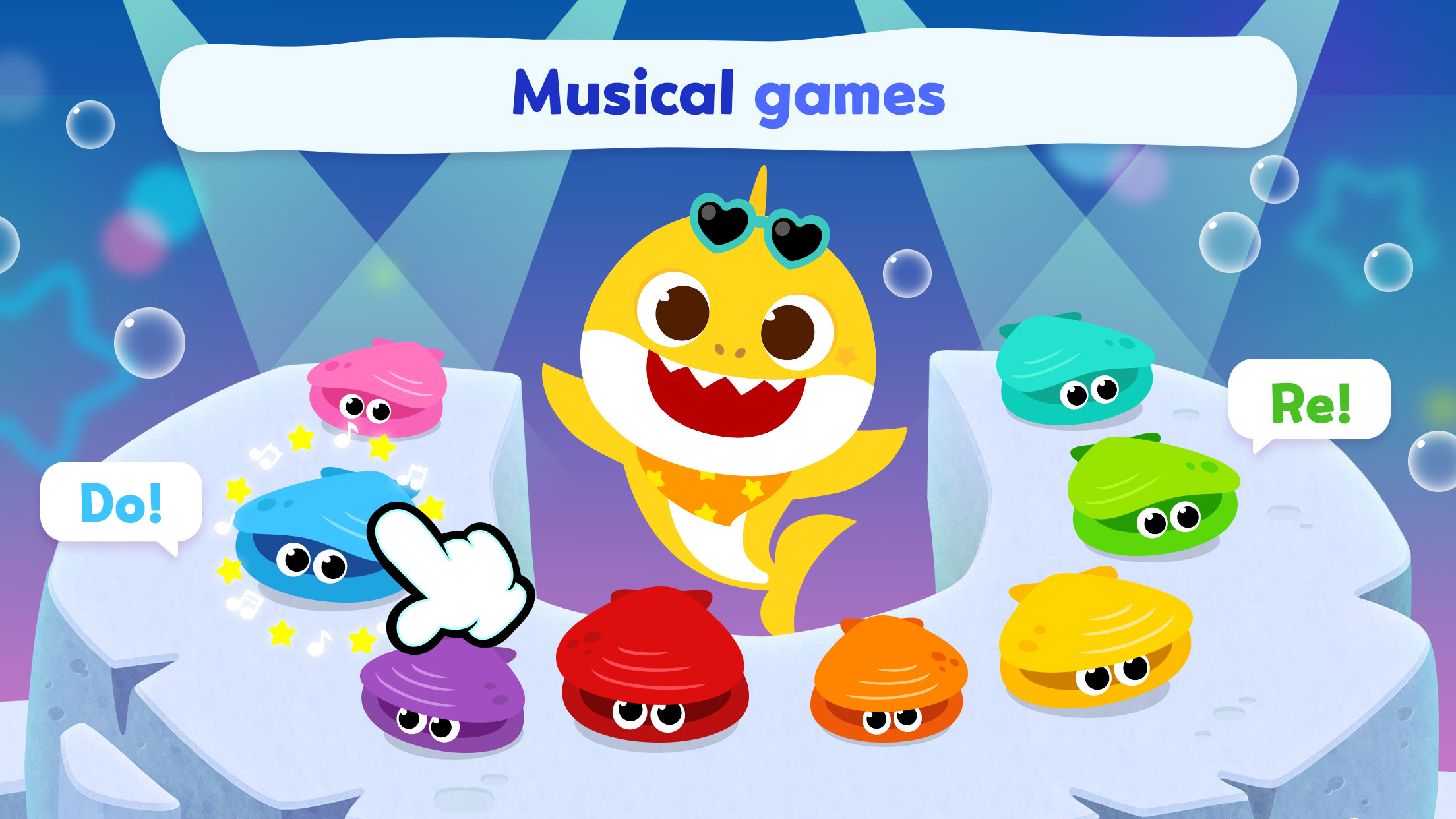 اسکرین شات 3 برنامه Pinkfong Baby Shark: Kid Games