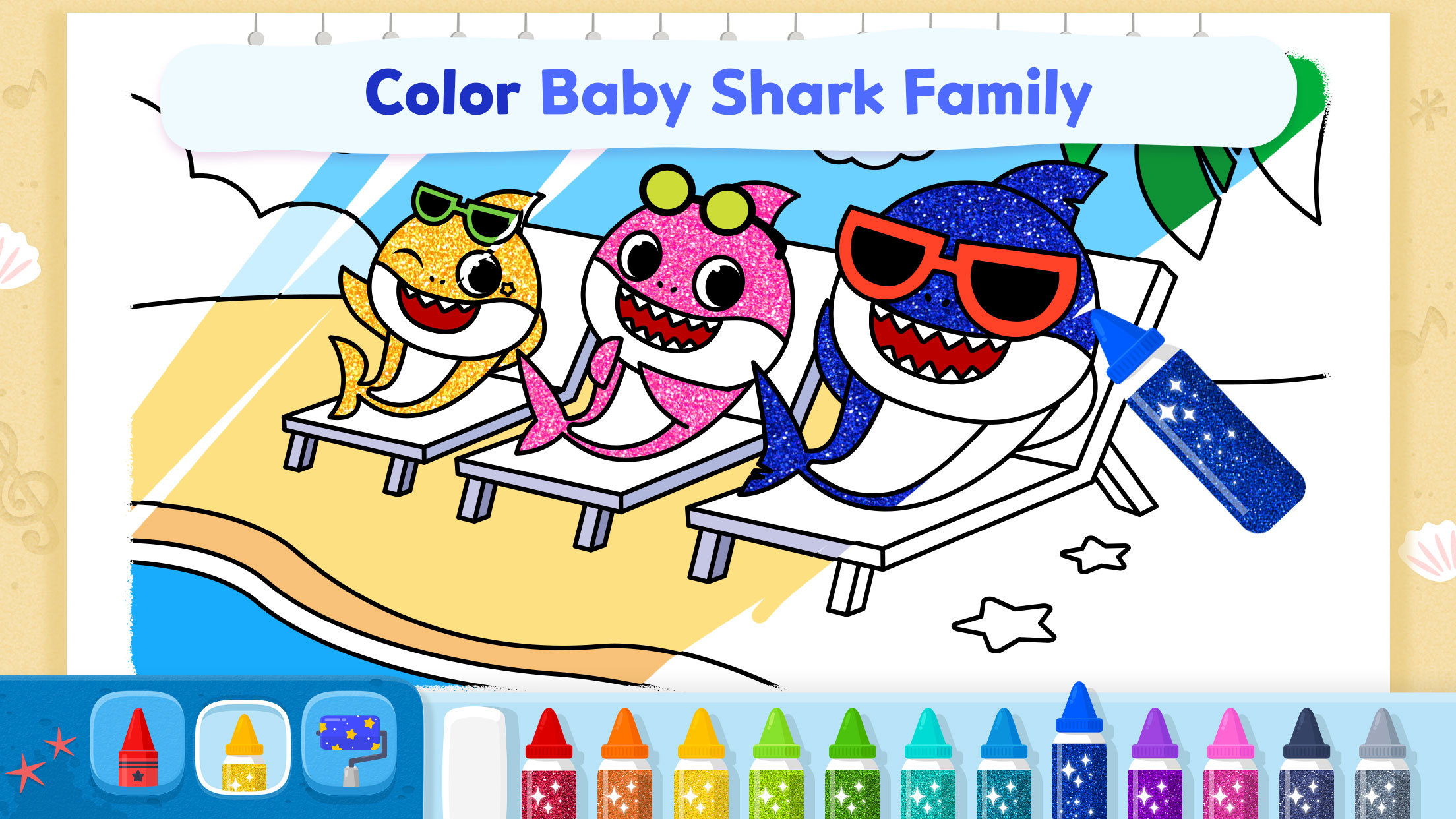 اسکرین شات 4 برنامه Pinkfong Baby Shark: Kid Games