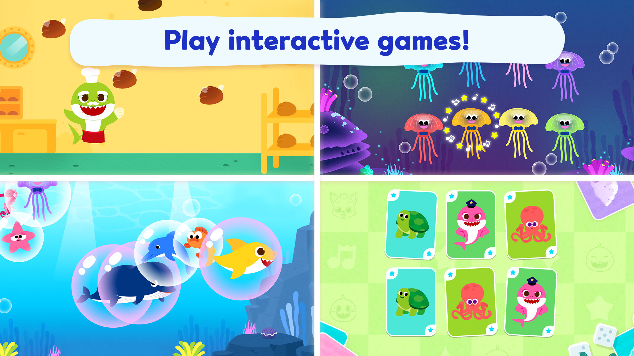 اسکرین شات 6 برنامه Pinkfong Baby Shark: Kid Games