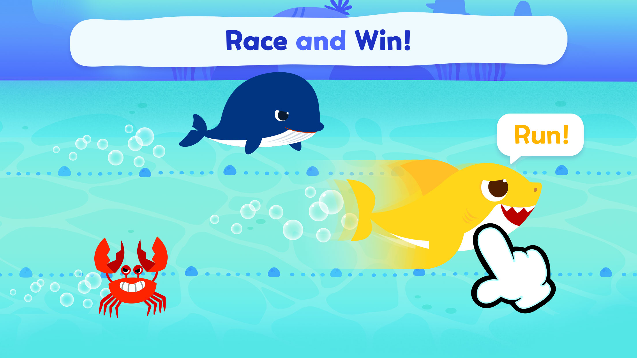 اسکرین شات 1 برنامه Pinkfong Baby Shark: Kid Games