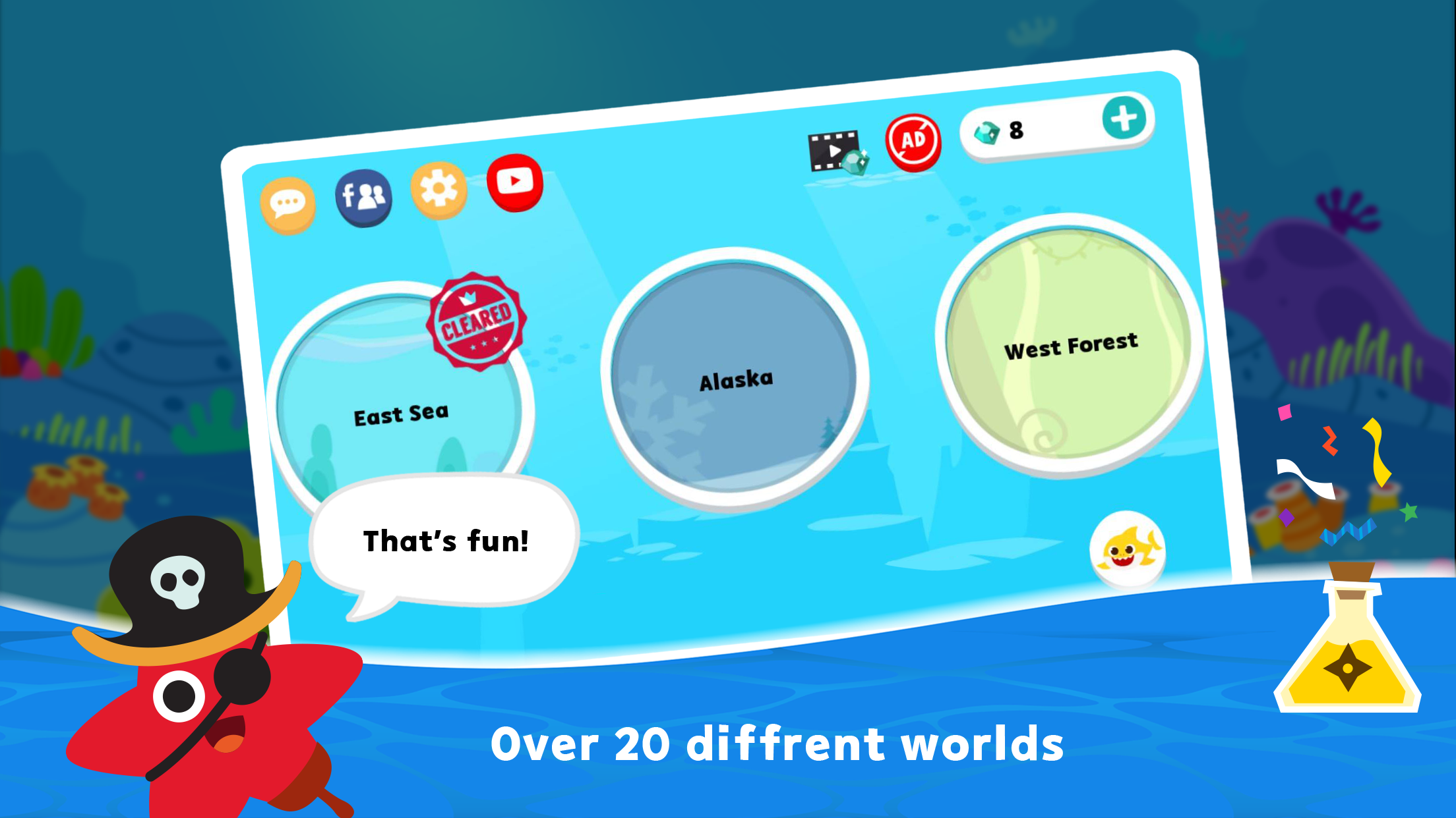اسکرین شات 2 بازی Baby Shark Adventure