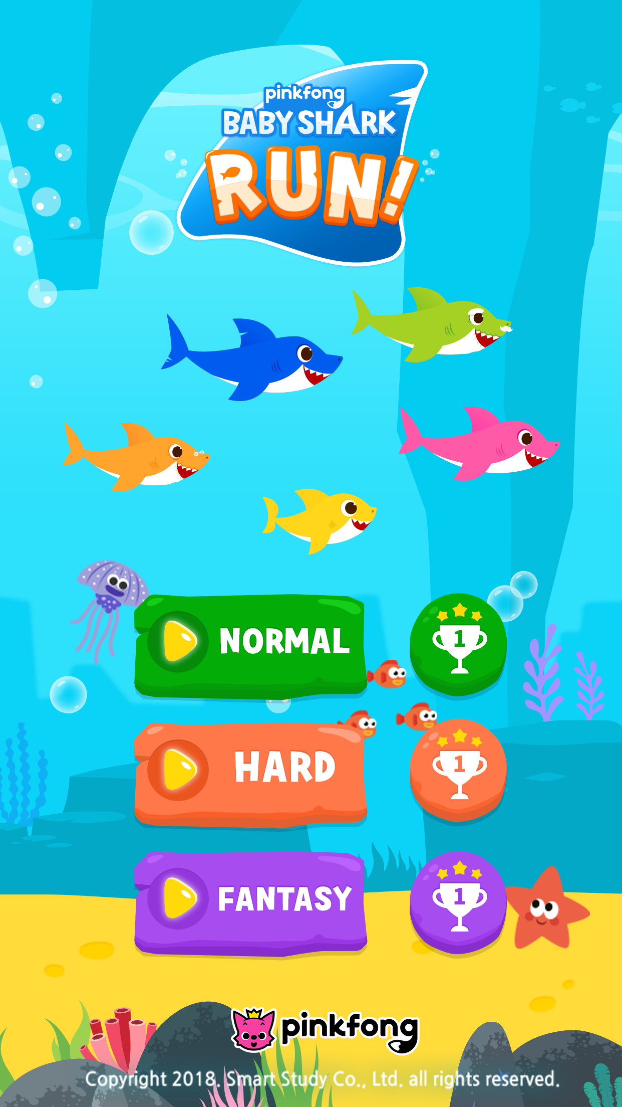 اسکرین شات 1 بازی Baby Shark RUN