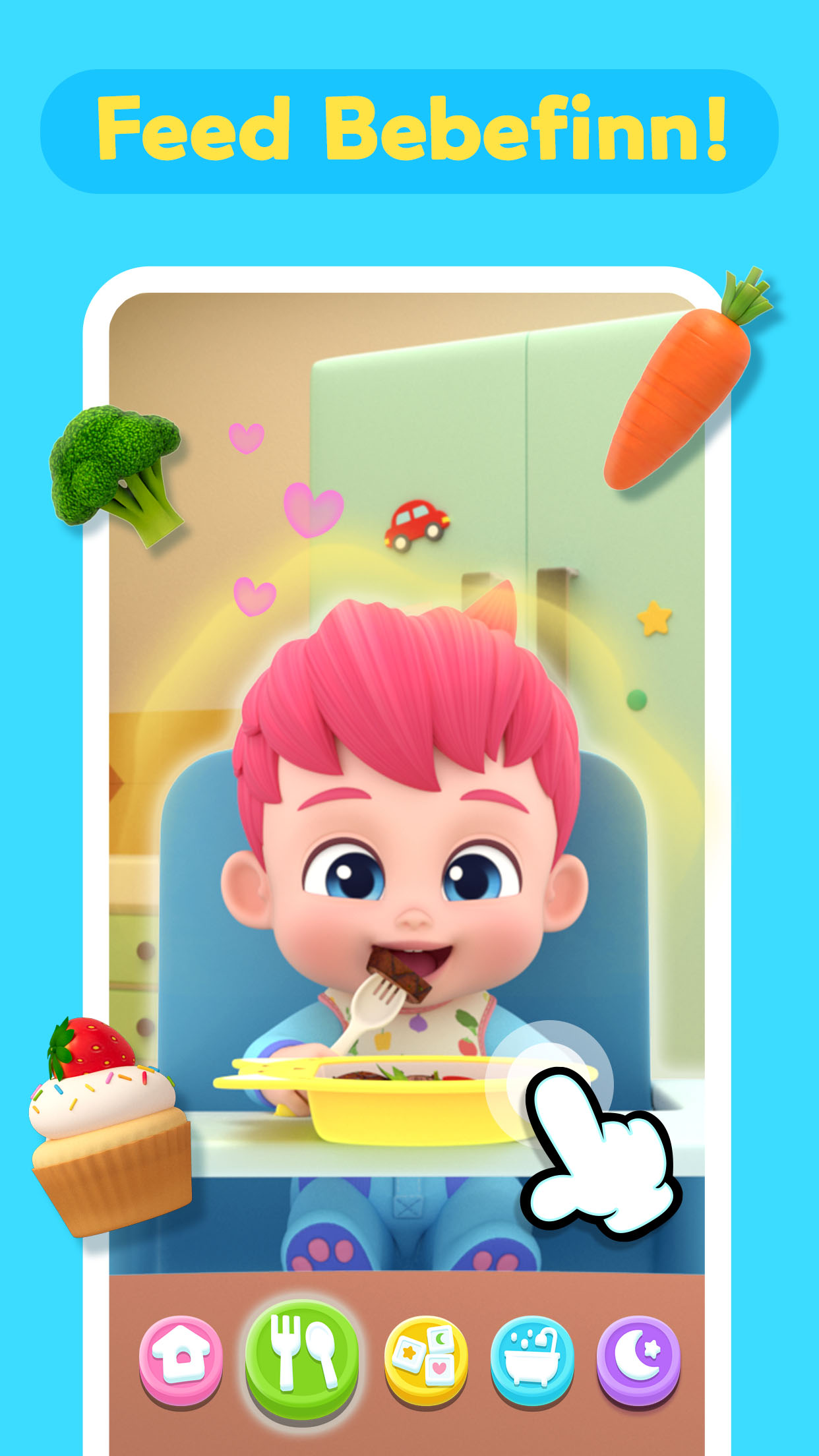اسکرین شات 1 برنامه Bebefinn Baby Care: Kids Game