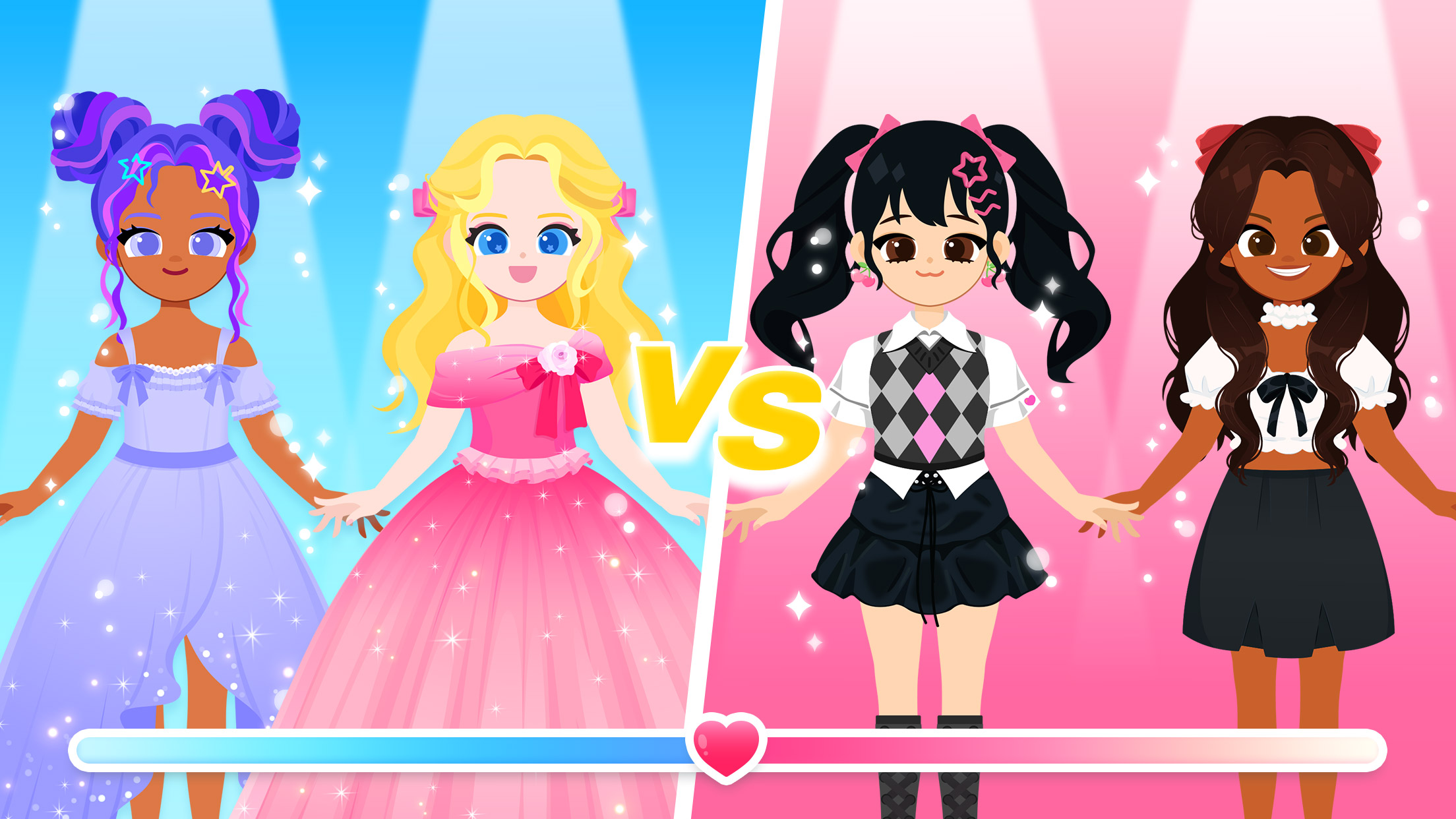 اسکرین شات 1 برنامه K-pop Princess Dress Up Game
