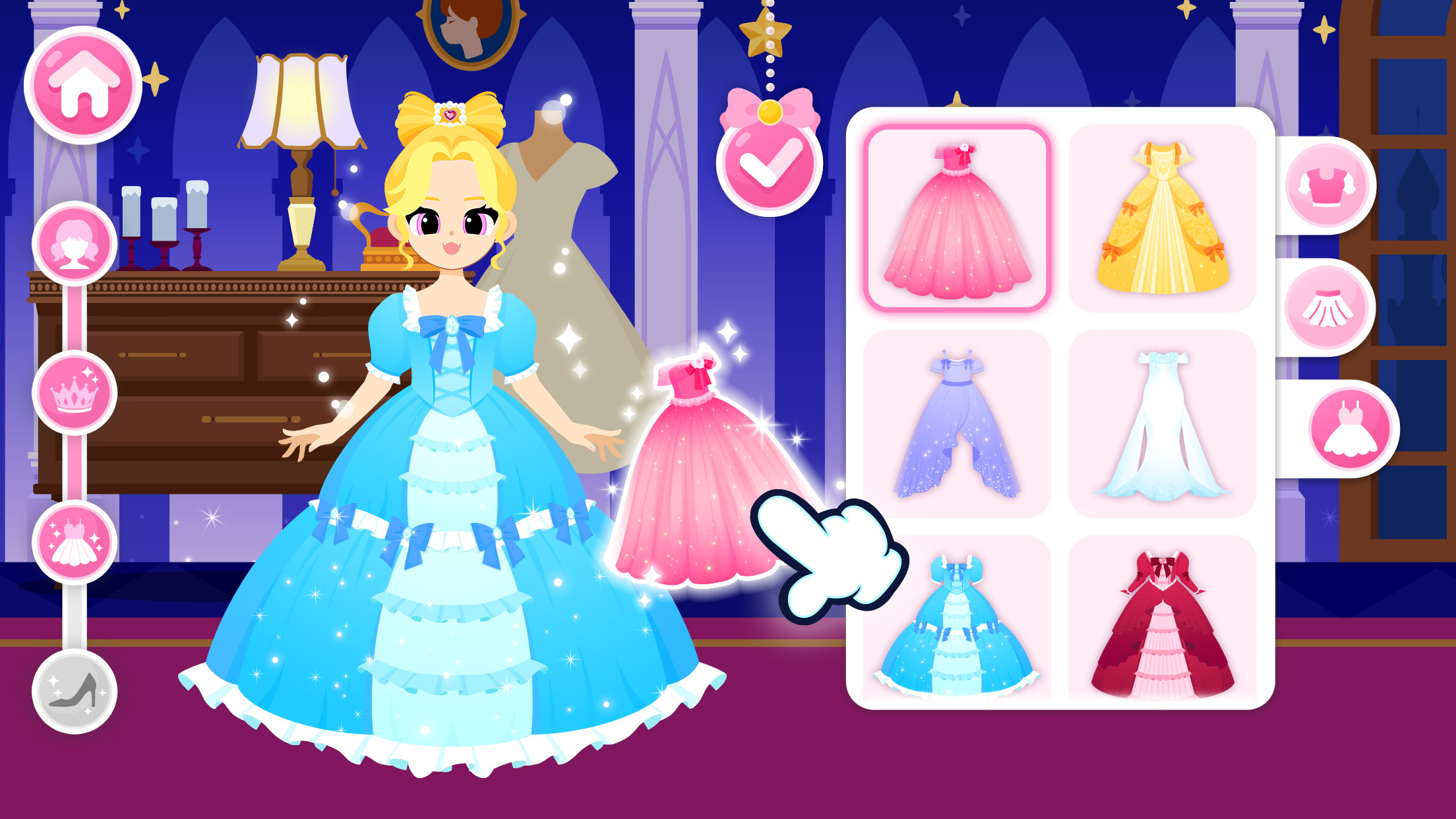 اسکرین شات 4 برنامه K-pop Princess Dress Up Game
