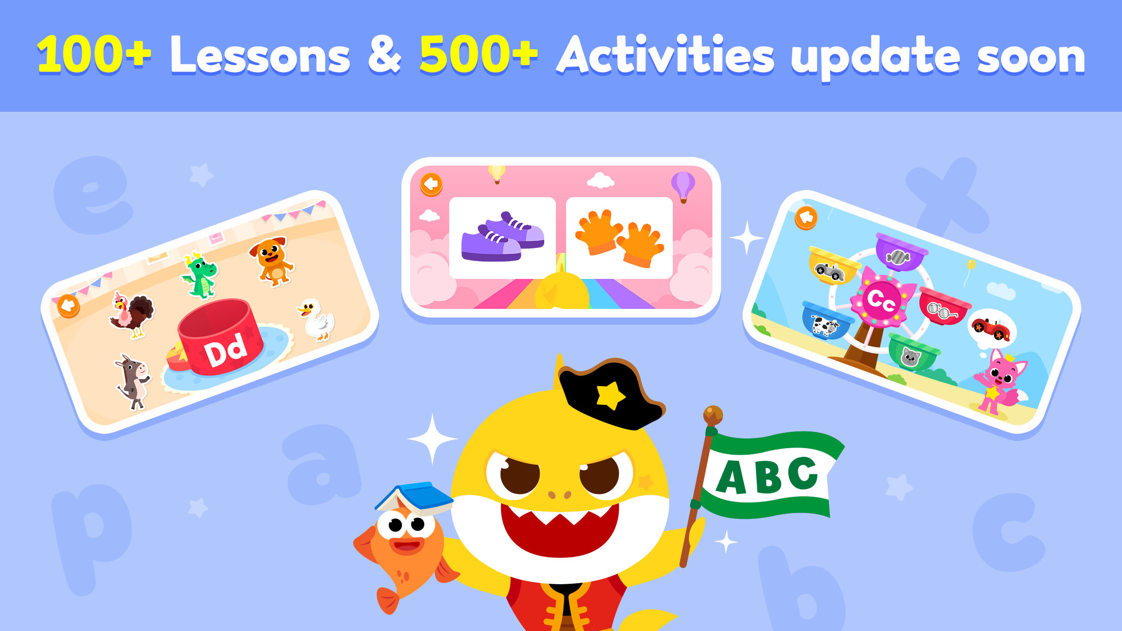 اسکرین شات 5 برنامه Baby Shark English: ABC Games