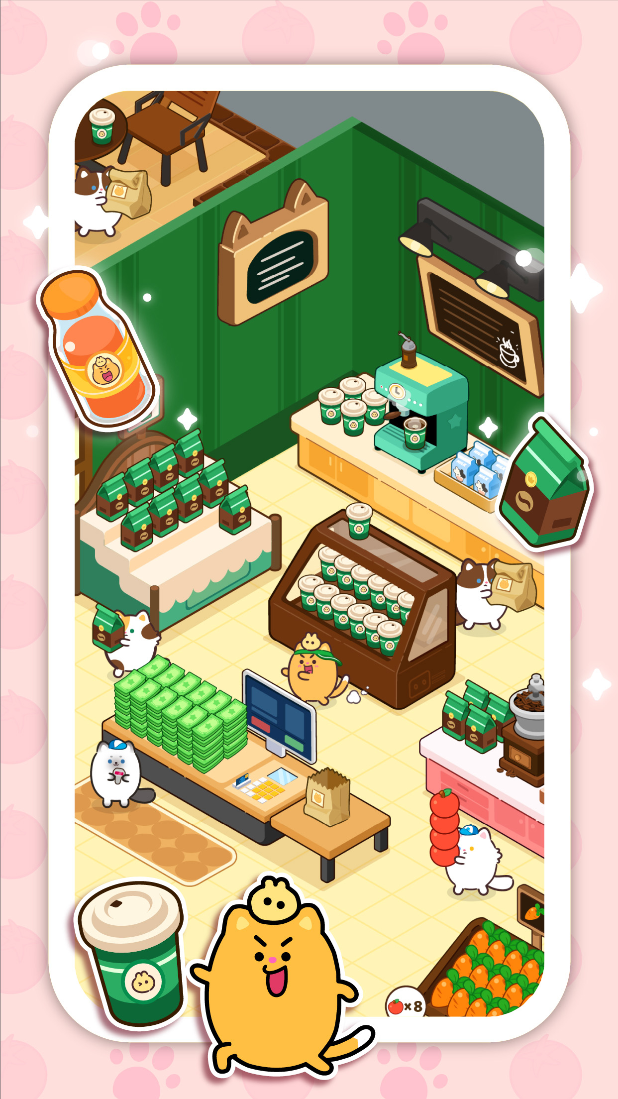 اسکرین شات 2 بازی Ninimo Cat Supermarket: Tycoon