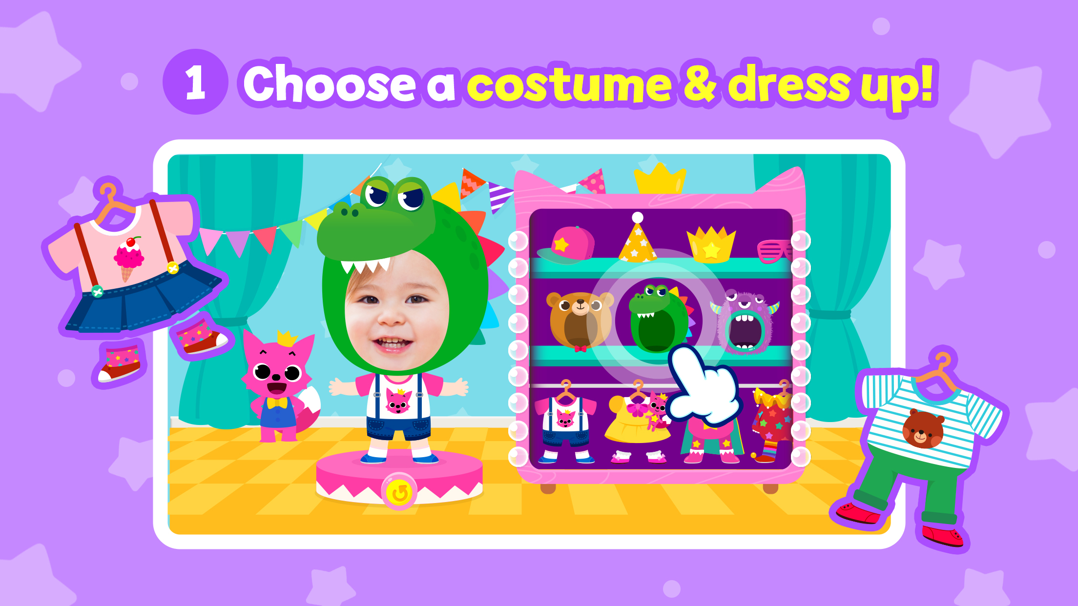 اسکرین شات 2 برنامه Pinkfong Birthday Party: Kids